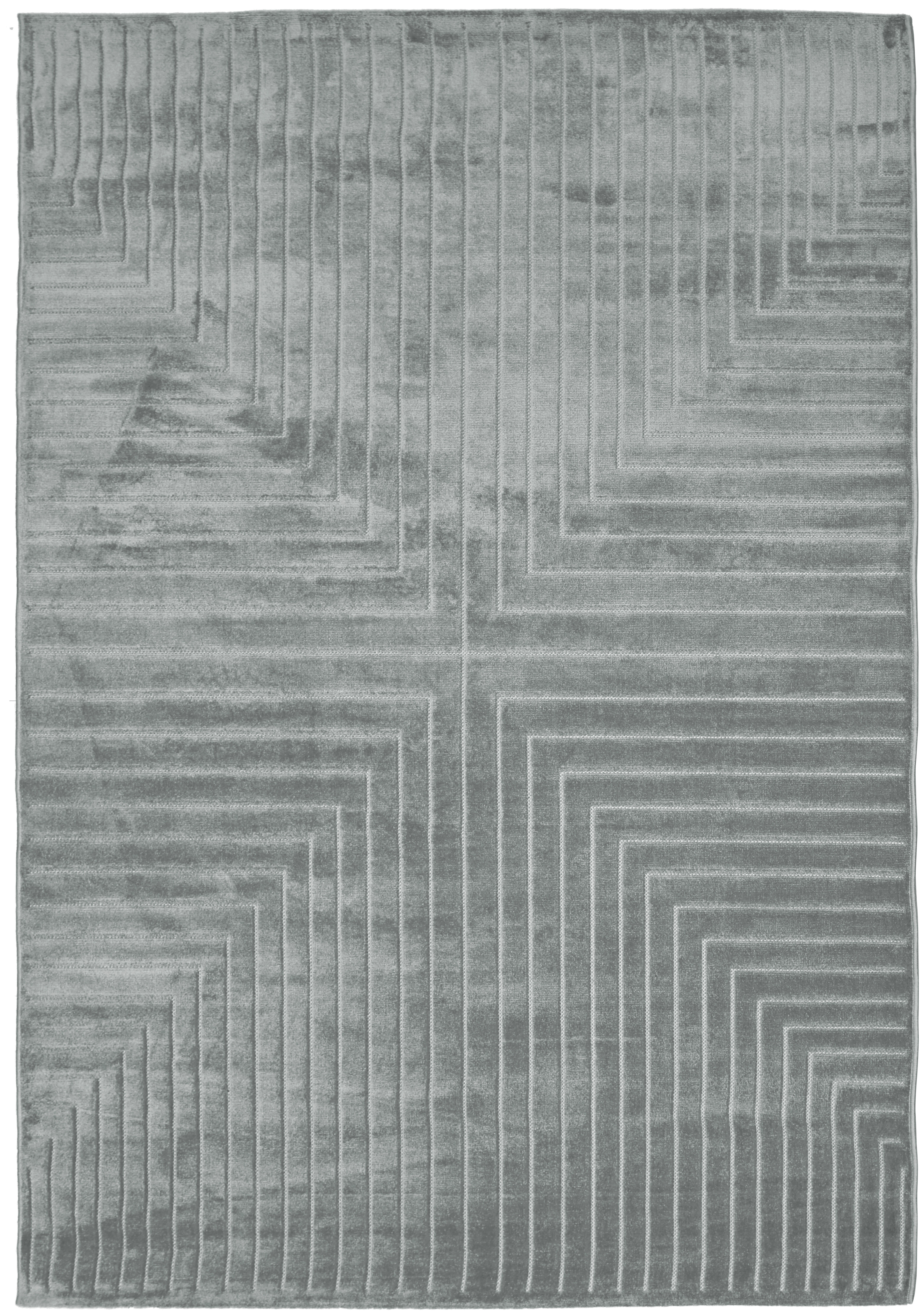 Alfombra poliéster zen 752/017 gris 240x340cm