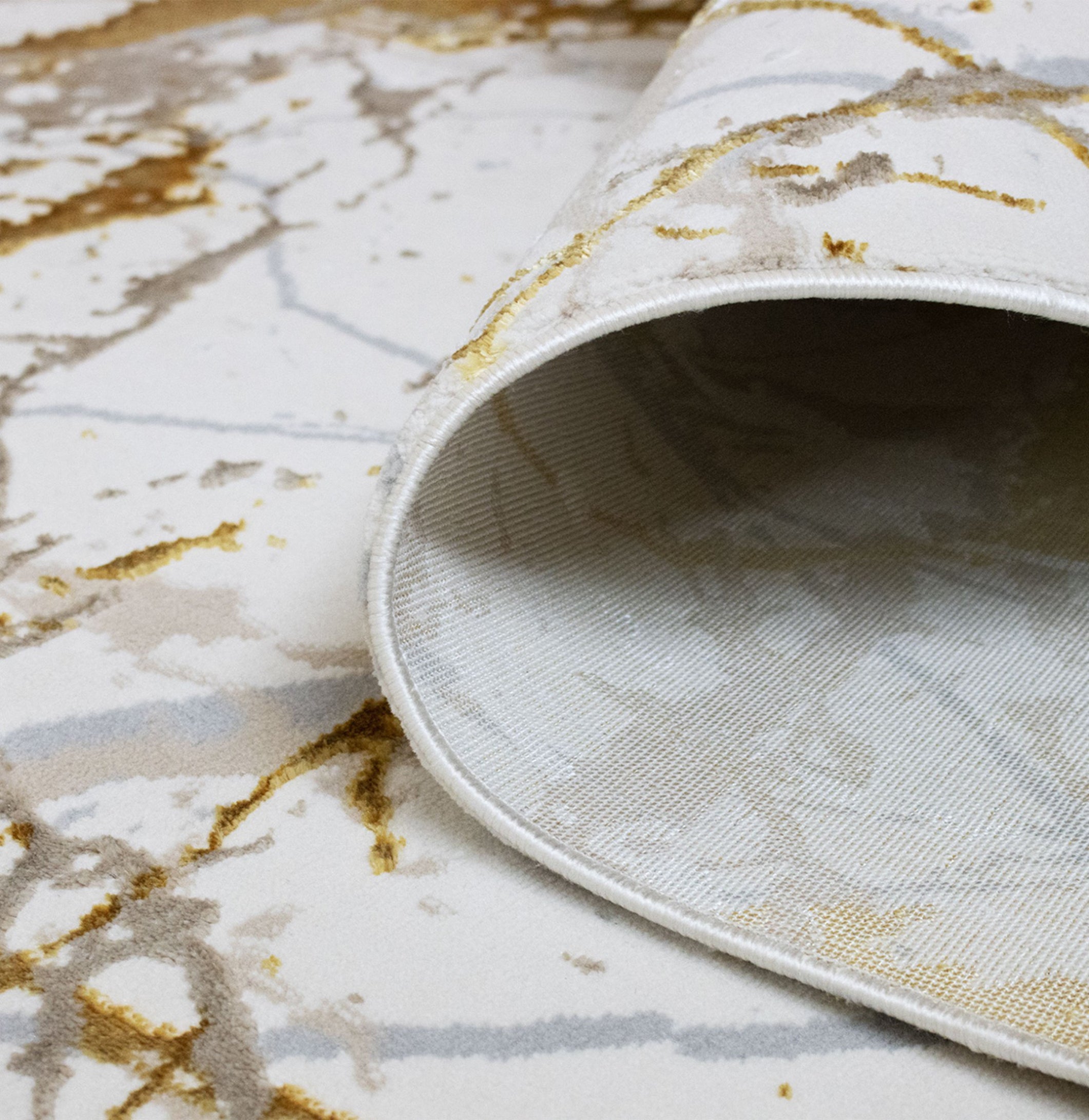 Tapete desenho Marbella 190 x290 cm amarelo/cinza - 3