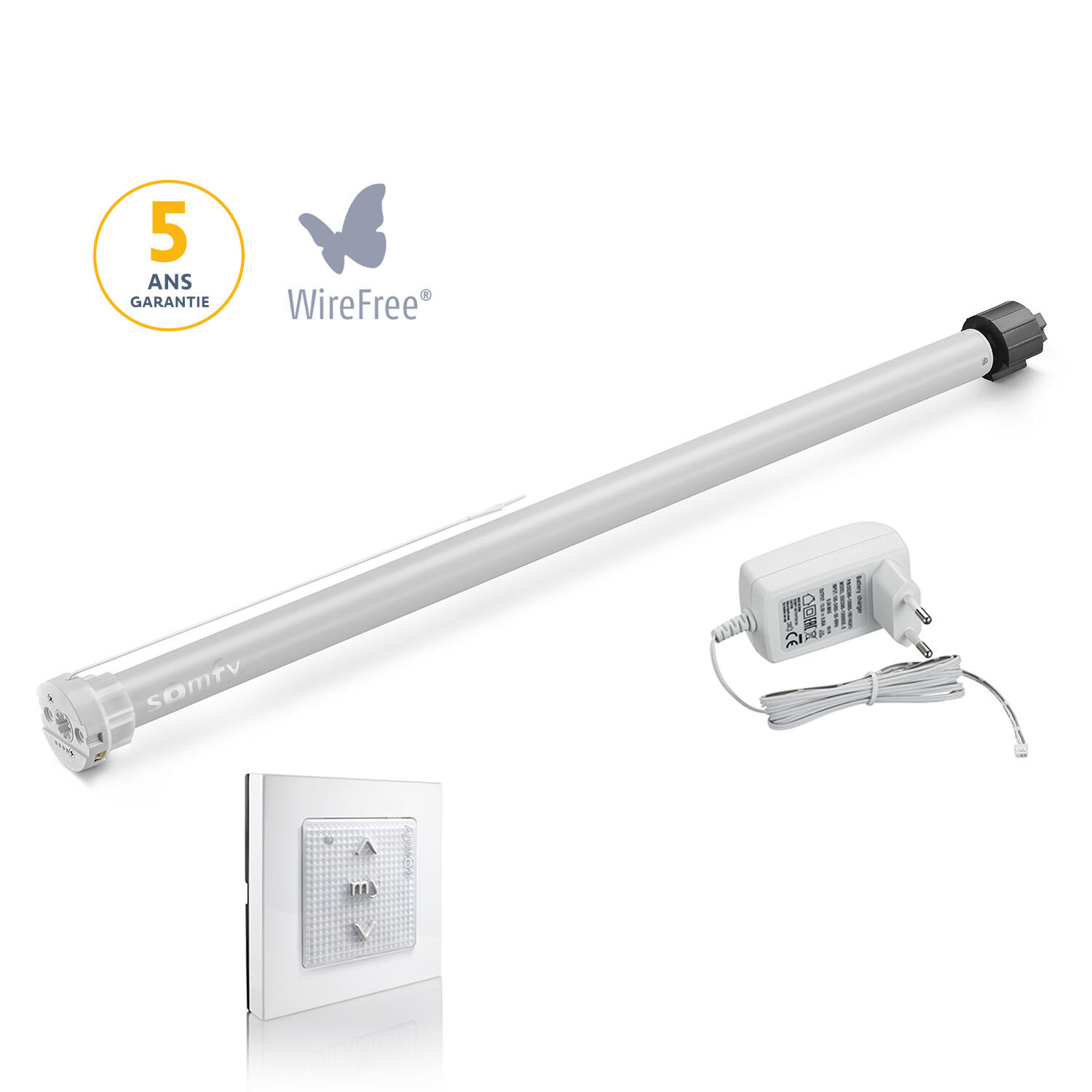 MOTEUR TUBULAIRE diam 45 mm 50 Nm - automatismes pour la maison