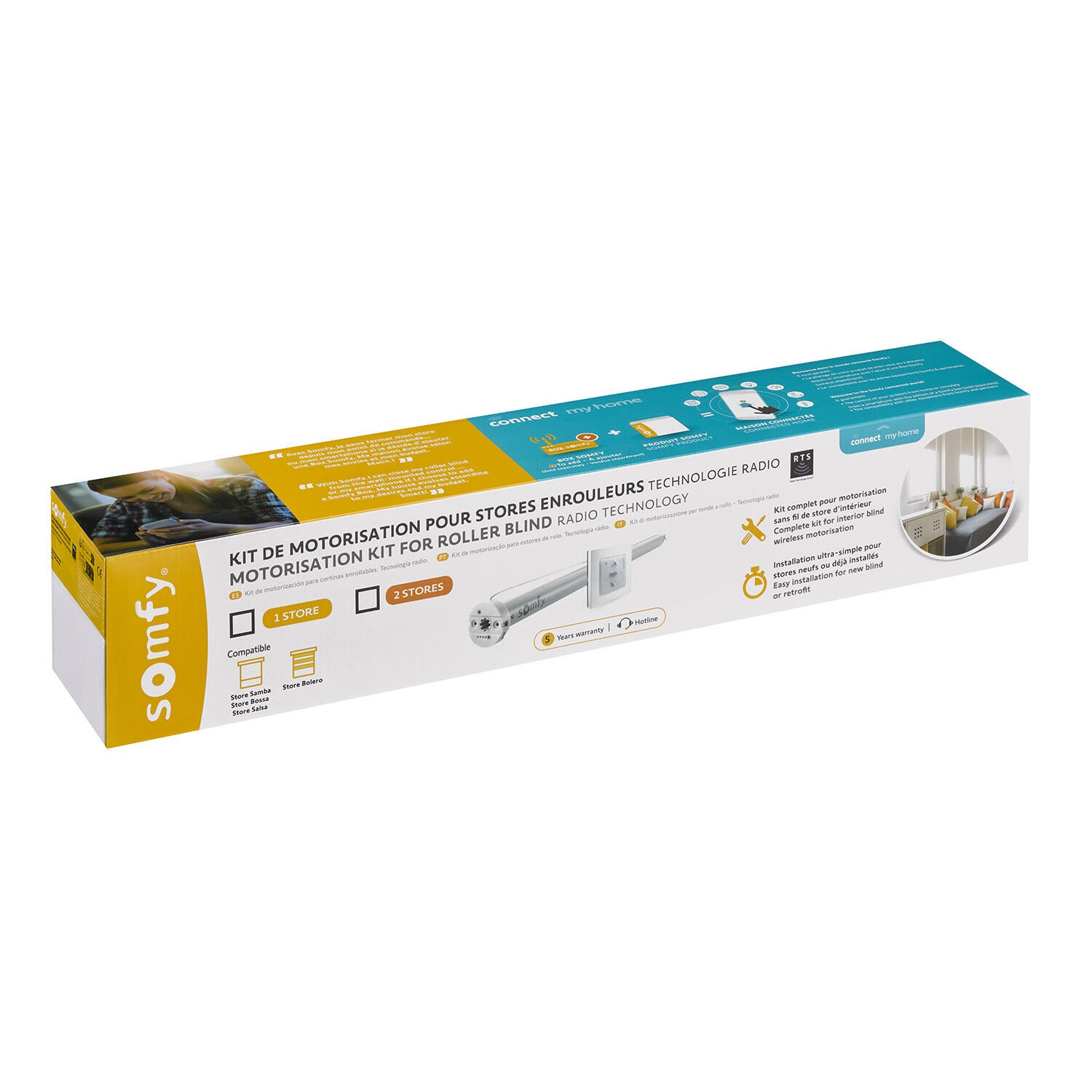 Kit de motorisation double pour store enrouleur Salsa/Samba/Bossa/Bolero - Somfy - 4