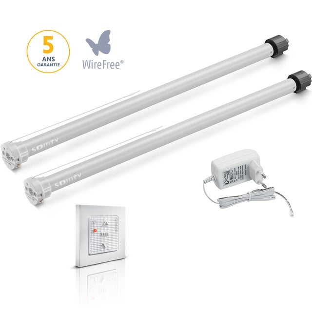 Kit de motorisation double pour store enrouleur Salsa/Samba/Bossa/Bolero - Somfy