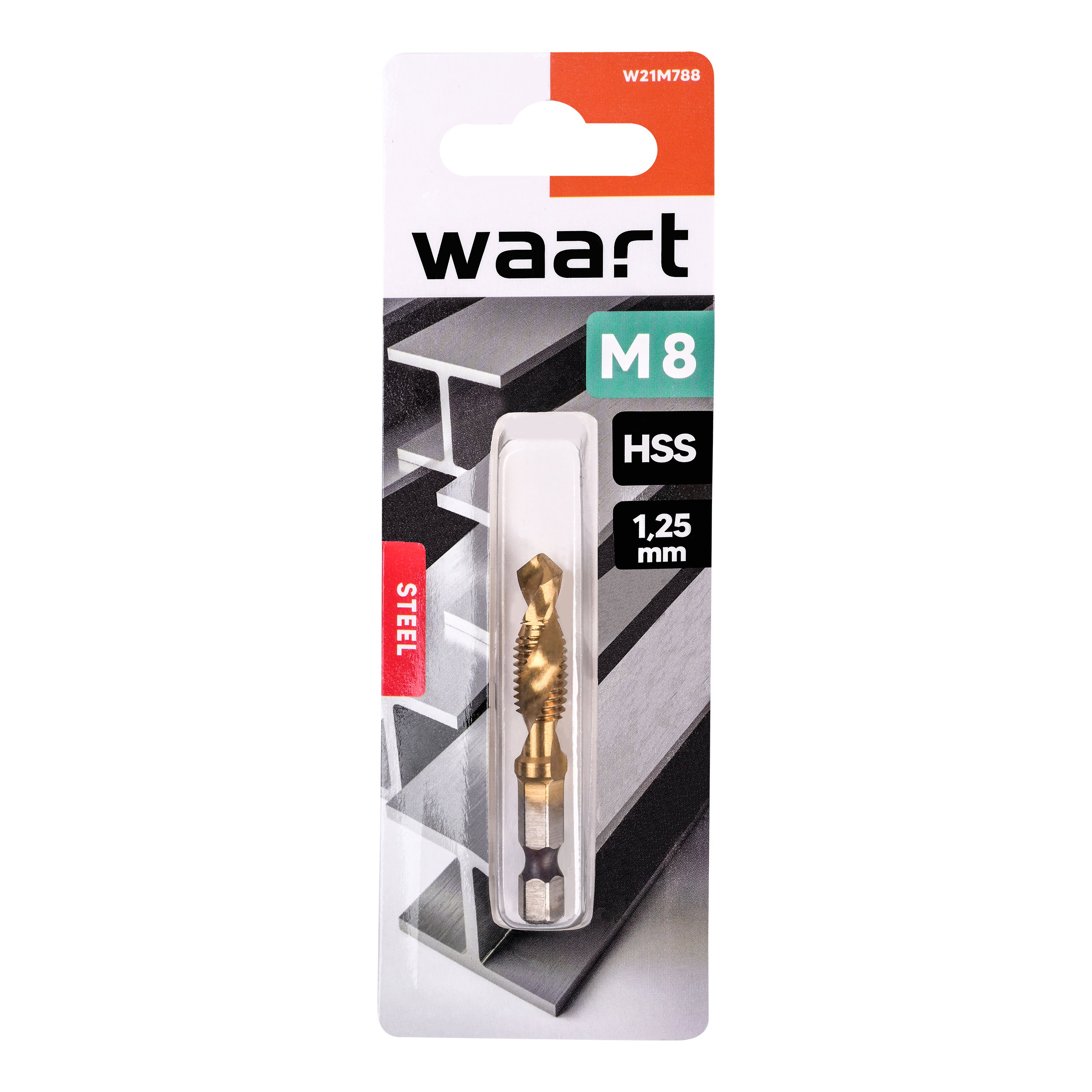 Wiertło do gwintów HSS M8 x 54 mm WAART - 4
