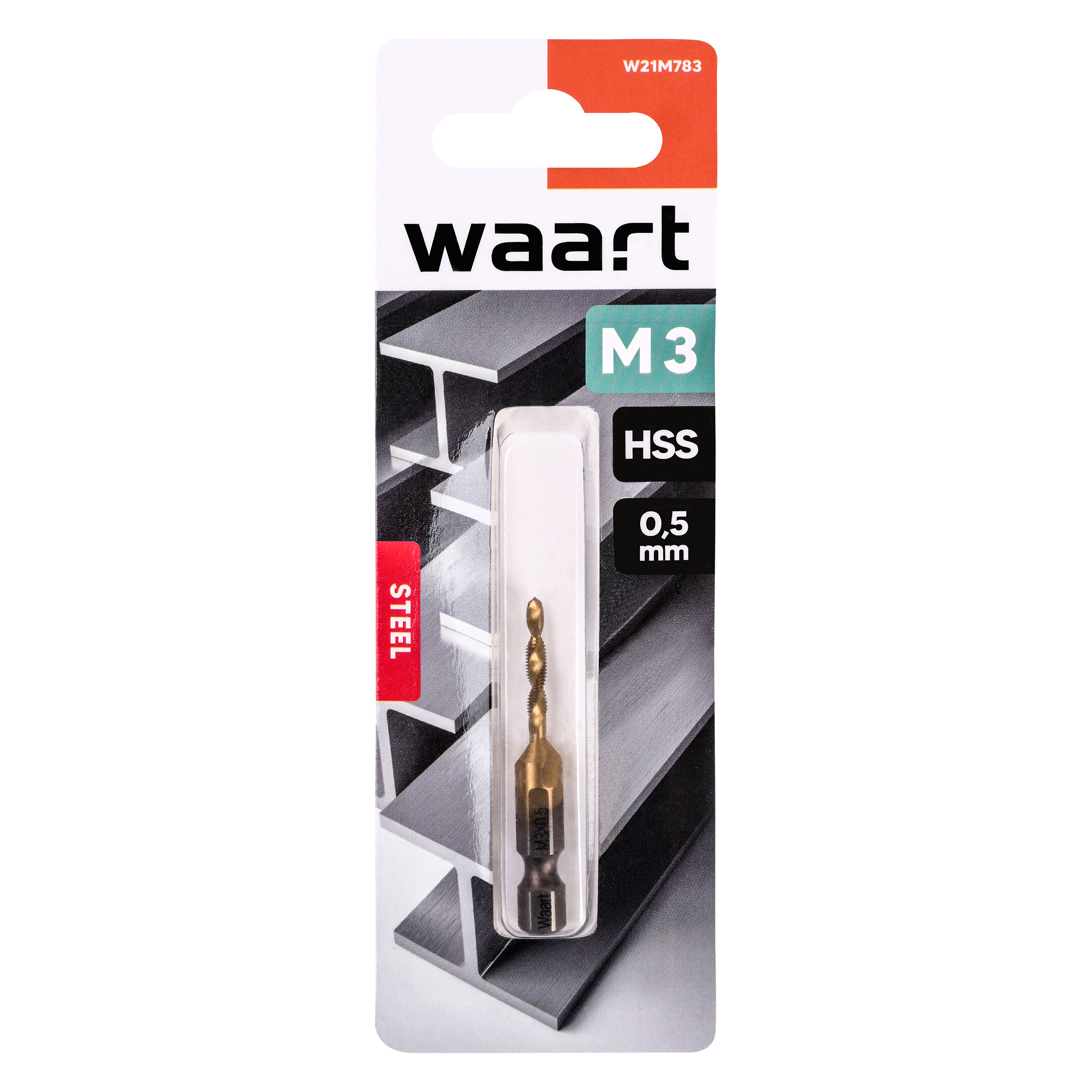 Wiertło do gwintów HSS M3 x 54 mm WAART - 4