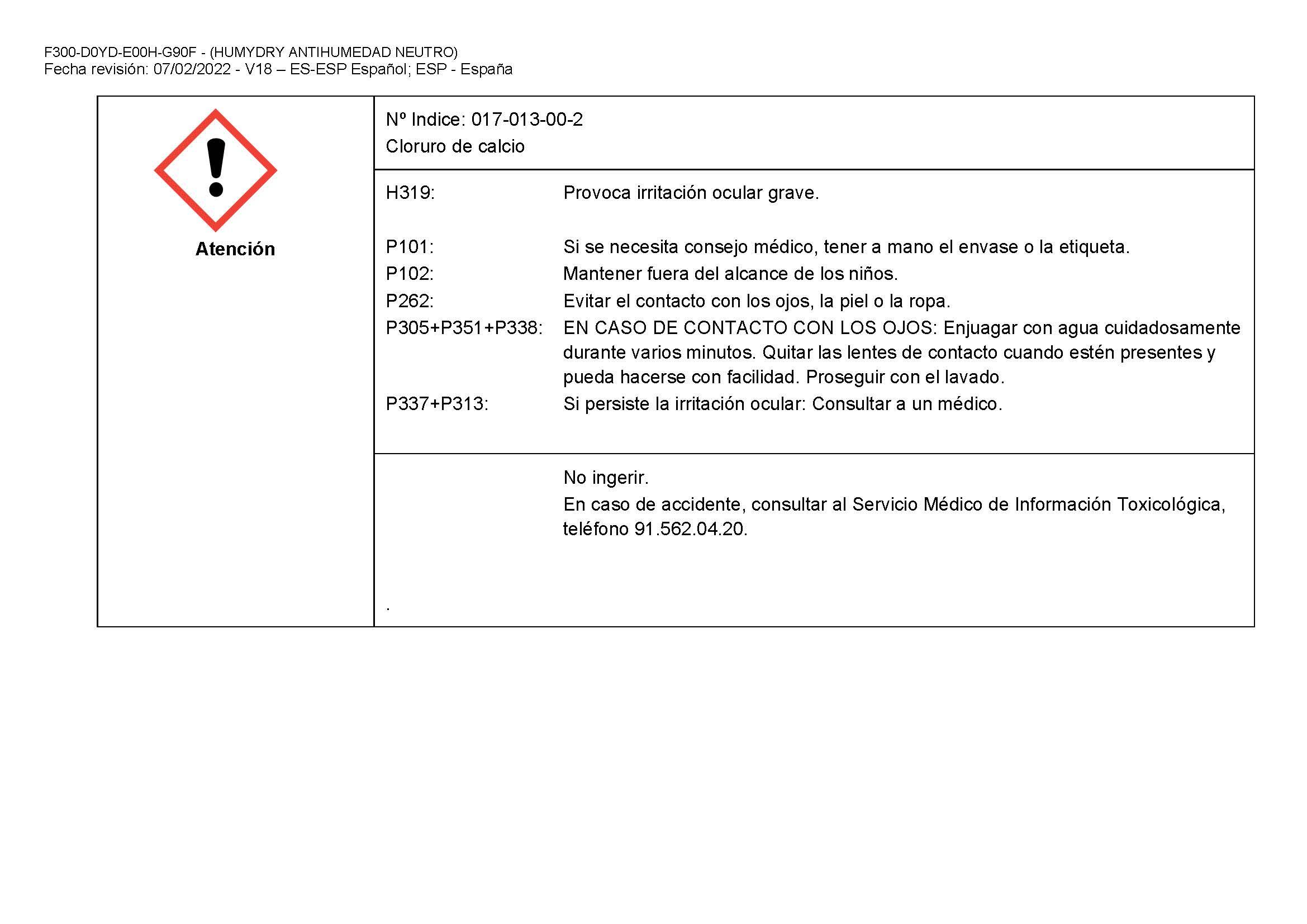 Kit de absorción de humedad  Magnum HUMYDRY 2 kg para uso en estancia hasta 35m2. Perfume neutro. 1 recarga en bolsa. 3.5 x 28 x 16 cm. Vida útil 4 semanas. - 6