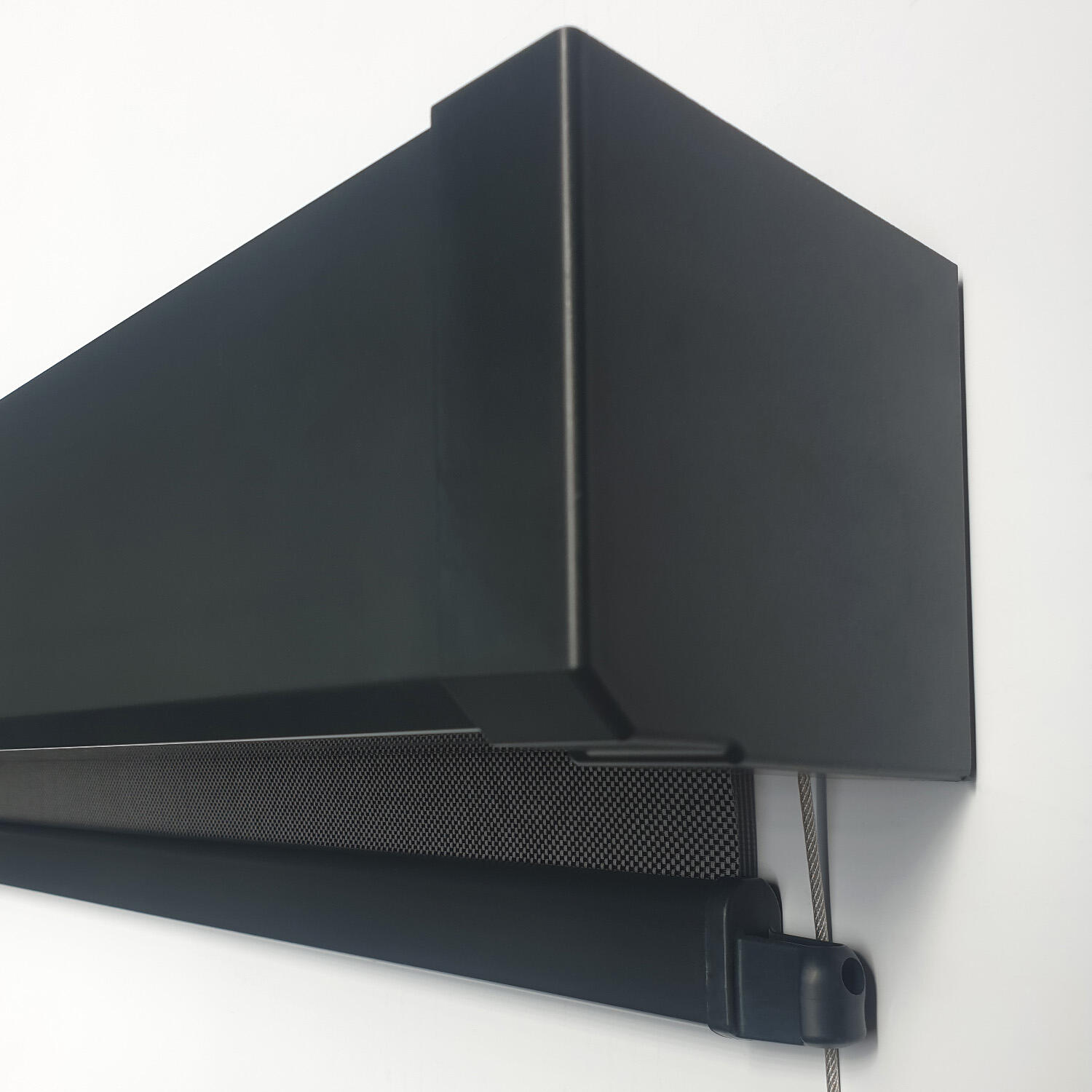 Store enrouleur extérieur Screen 1997, motorisé gris, H.300 cm x l.210 - 3