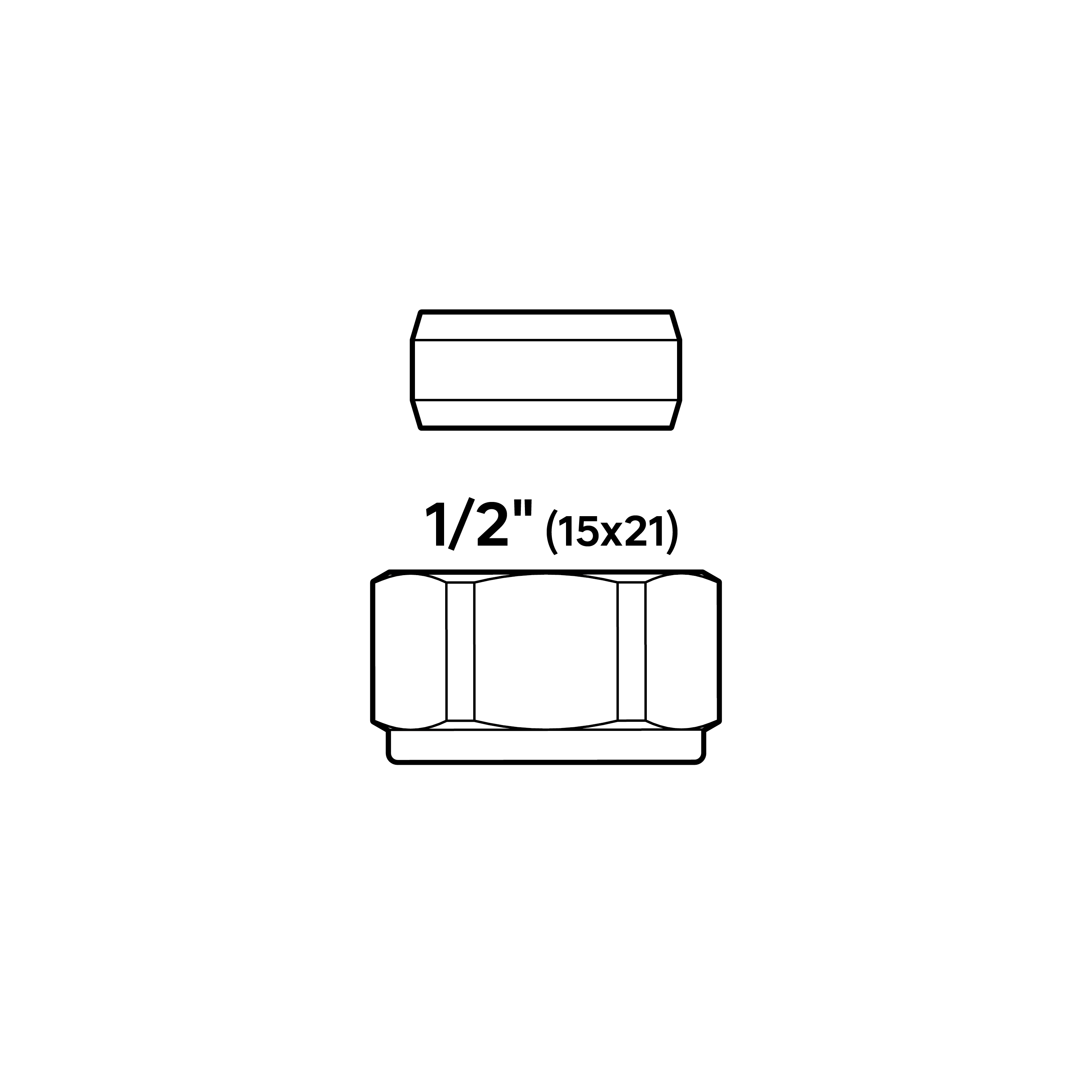Adaptador 1/2