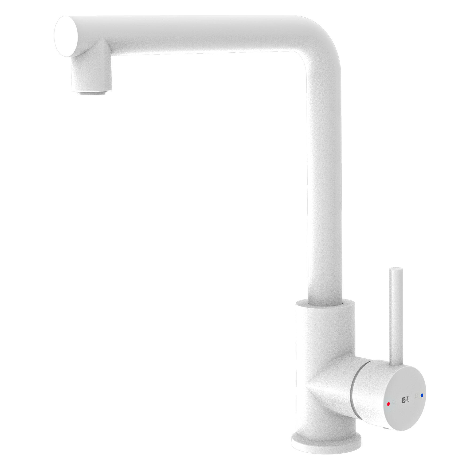 Grifo de cocina monomando alto ESSEBAGNO Pure II en blanco Leroy Merlin