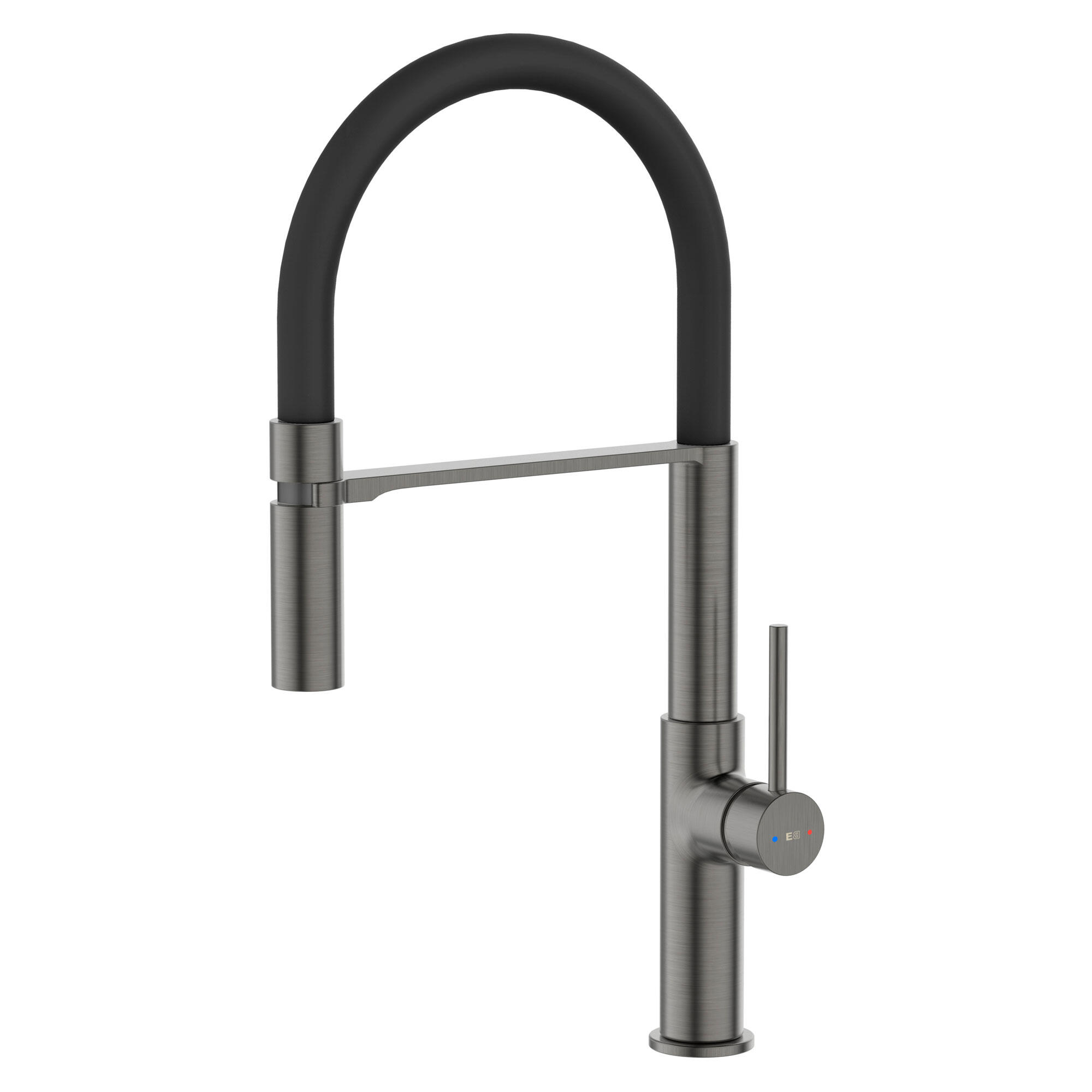 Grifo de cocina monomando alto+ducha essebagno magneto en grafito