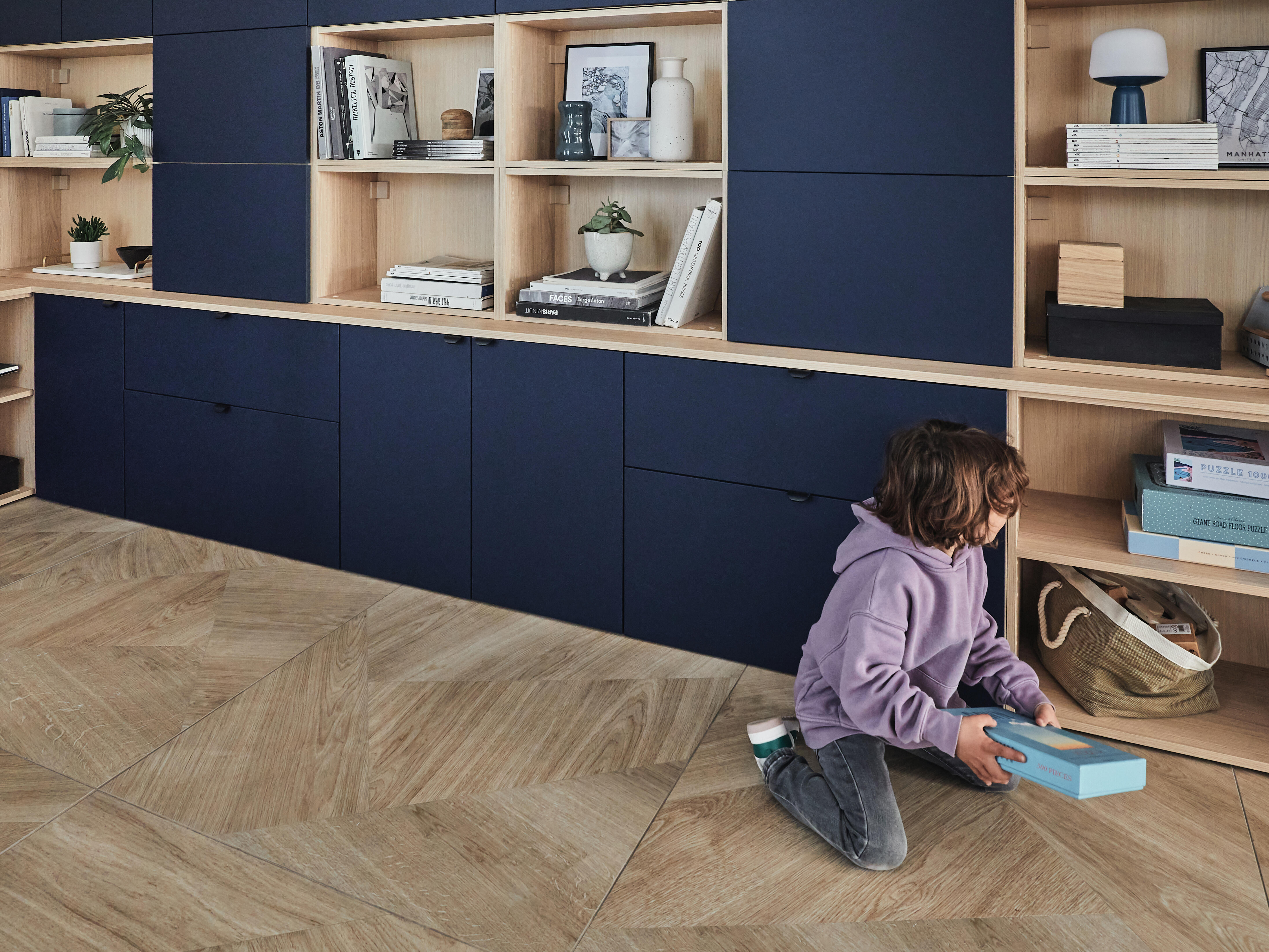 Caisson SPACEO Evo'M effet Chêne H.64 X L.60 X P.38 cm - 7