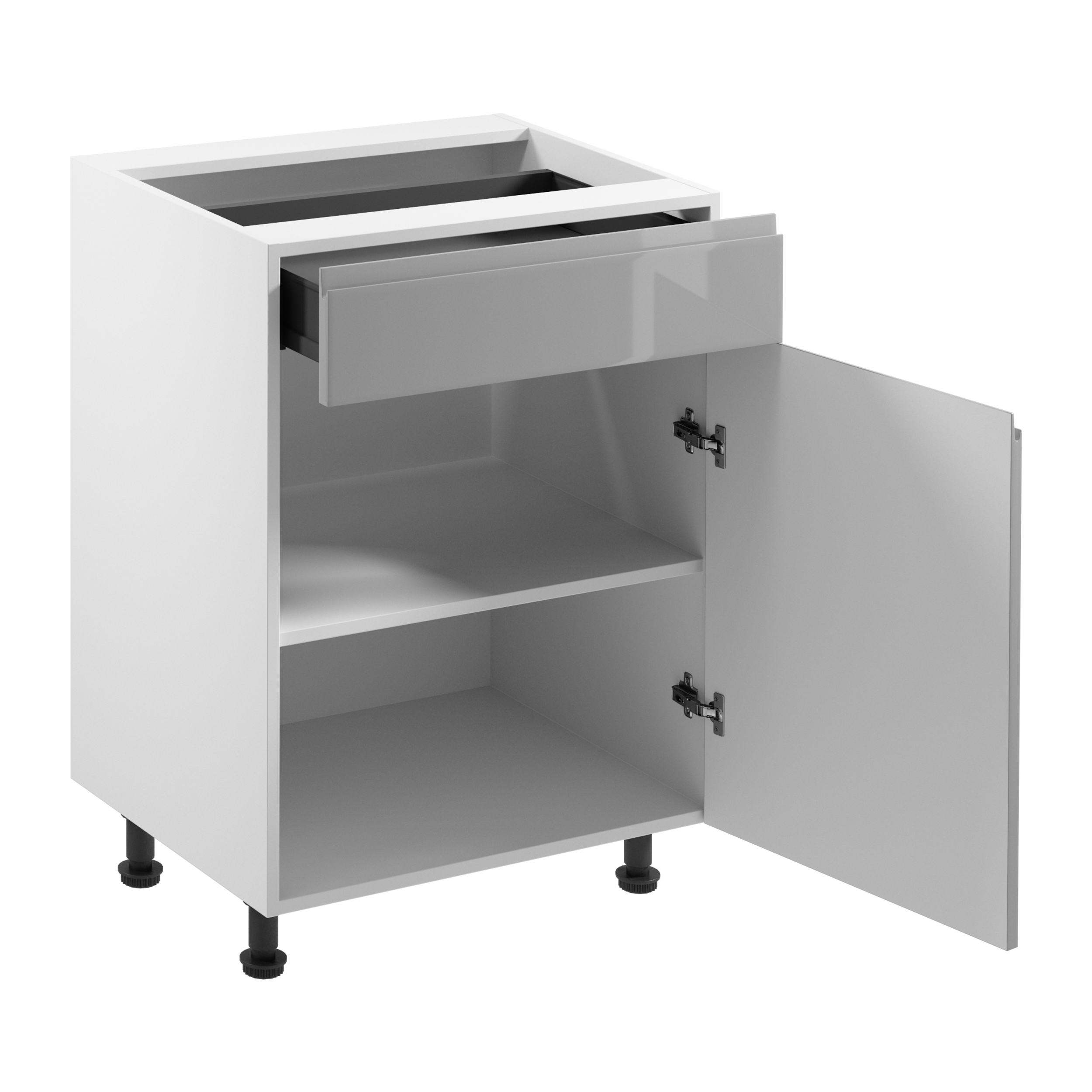 Szafka kuchenna stojąca 1 szuflada Aspen II 60 cm kolor szary - 3
