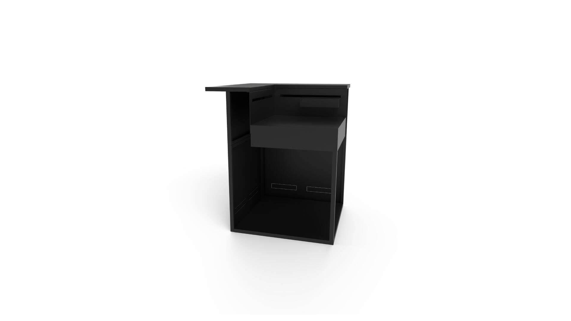 Mueble de esquina con zona de barra para cocina exterior forge adour