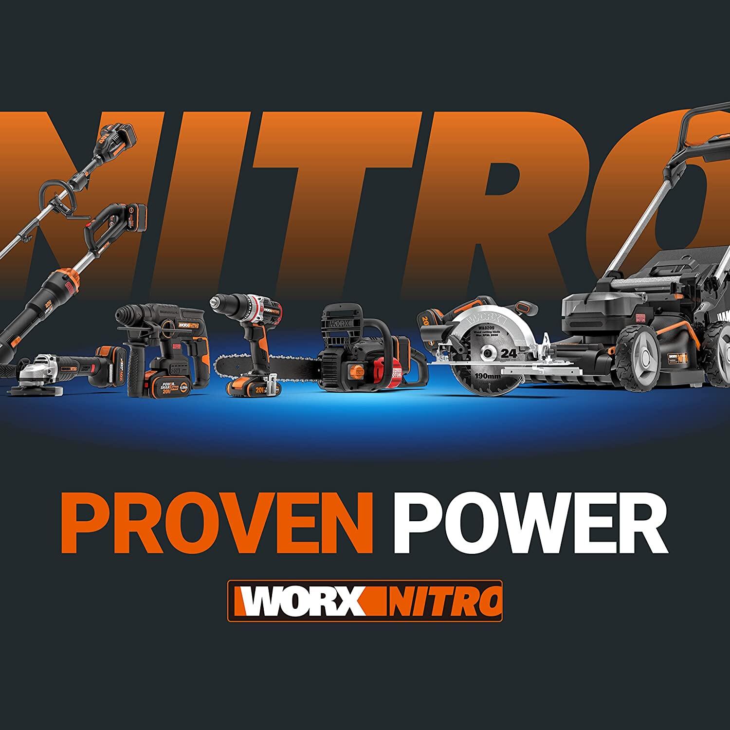 Taladro percutor a batería WORX 20V Brushless - 2 baterias - Maletín - 5