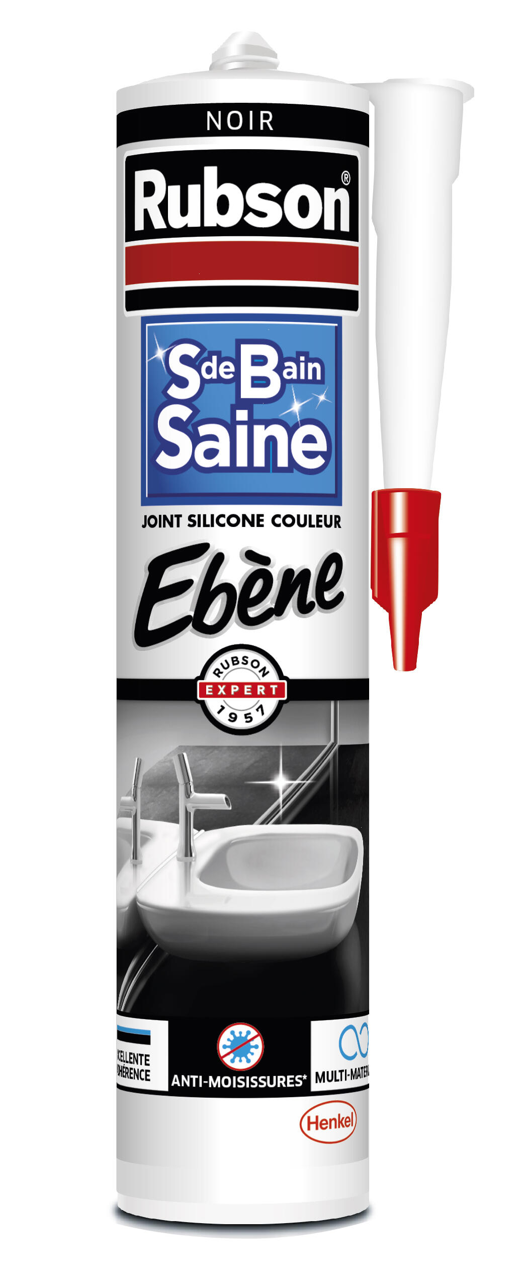 Silicone Sanitaire - Cartouche De 310 Ml - Blanc - Mastic D'étanchéité Pour Salle De Bain, Douche, Cuisine - Imperméable Avec Effet Protecteur