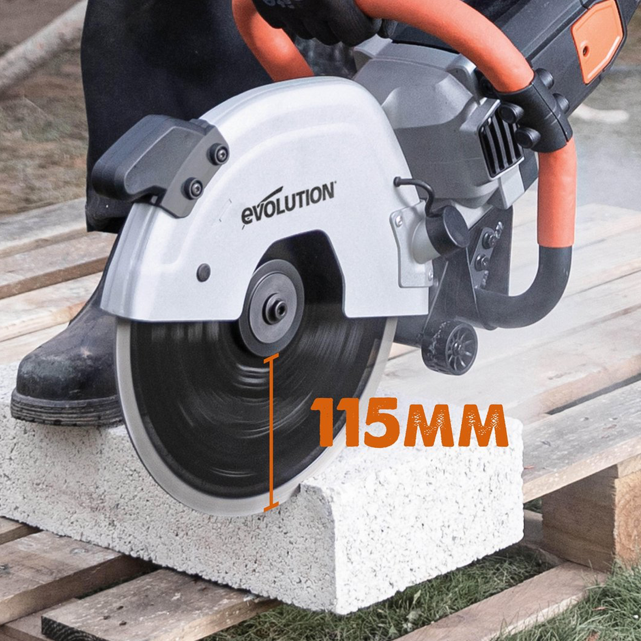 Przecinarka do betonu tarczowa 300mm 2400W R300DCT EVOLUTION - 6