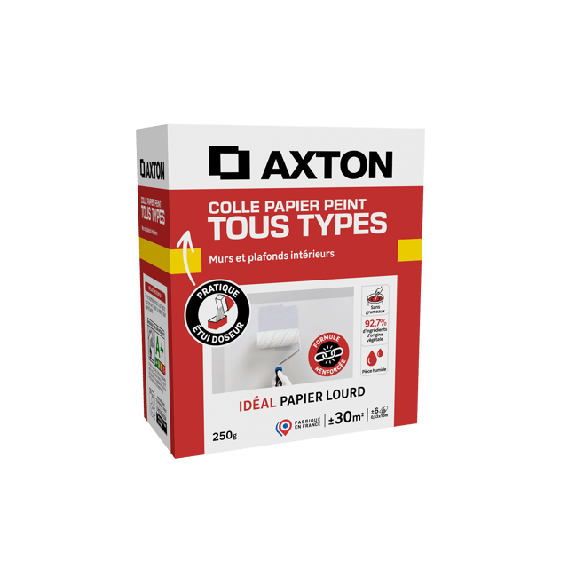 Colle en poudre pour tous types de papiers peints AXTON, 250g