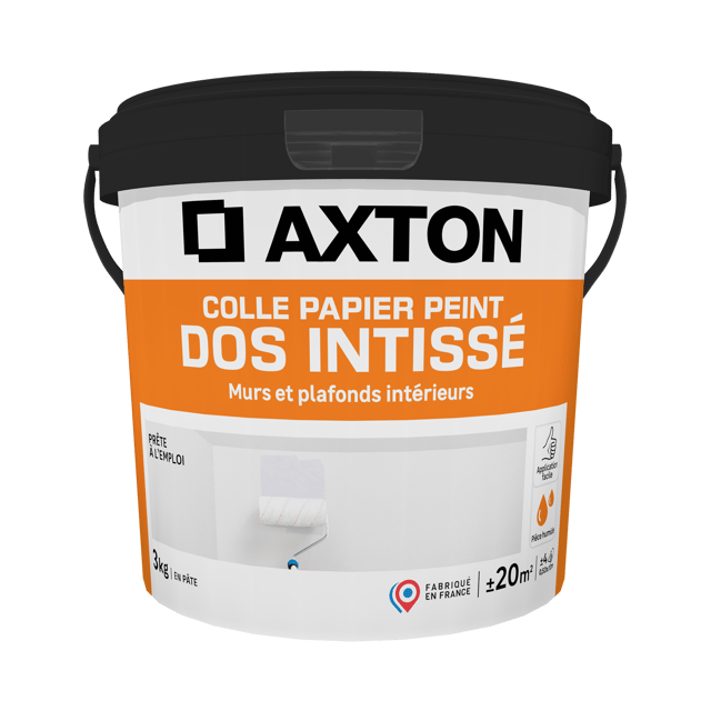 Colle en pâte pour papiers peints intissés AXTON, 3kg