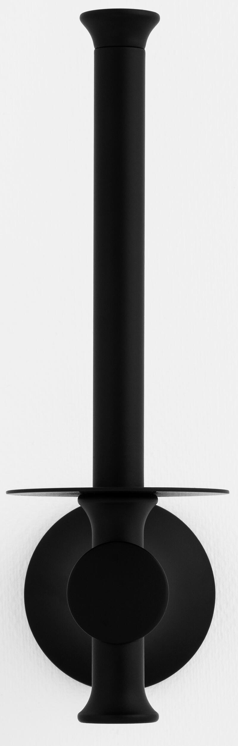 Portarrollos de papel higiénico Cardiff negro tornillos - 4