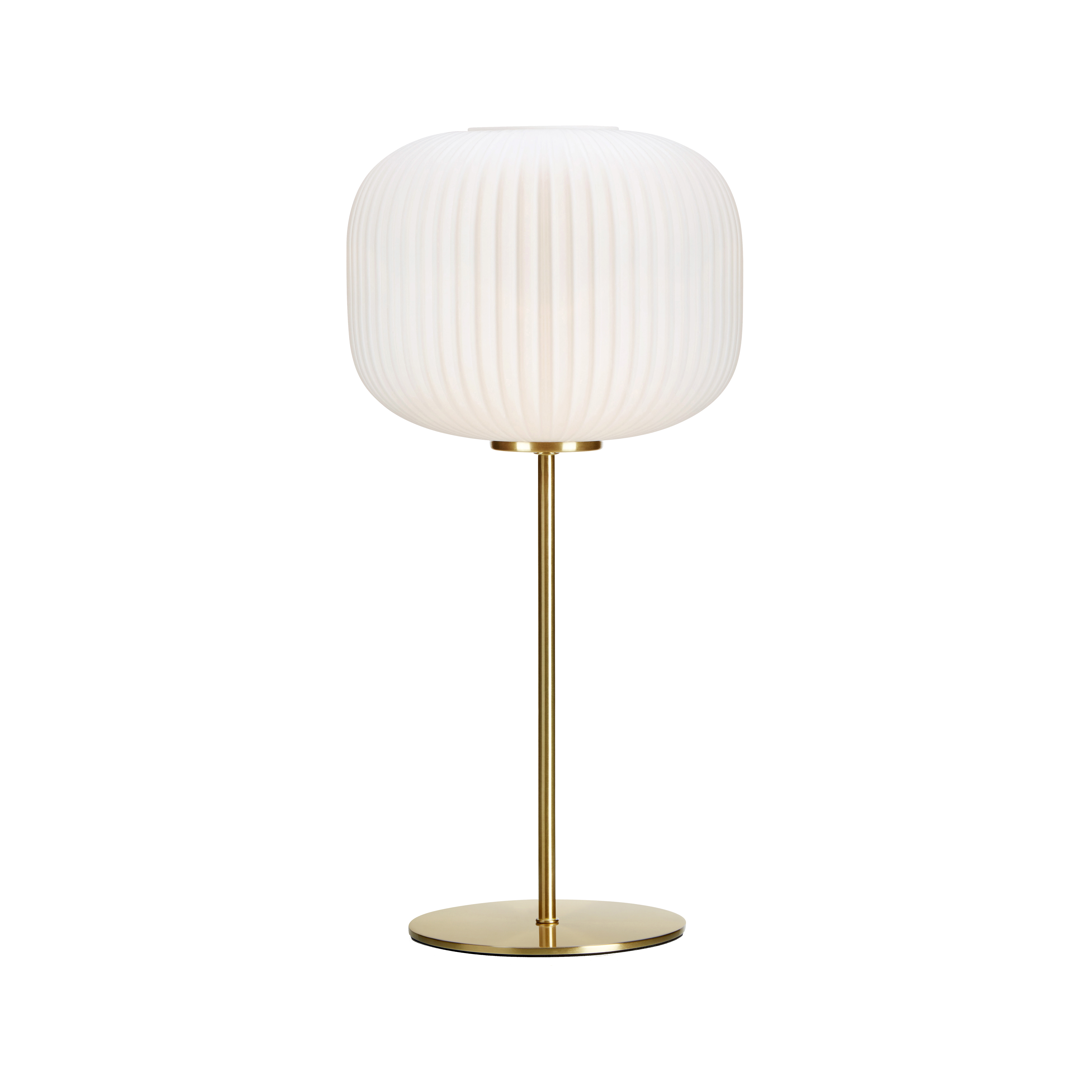 Lampa stołowa Sober biało-złota E27 Markslojd