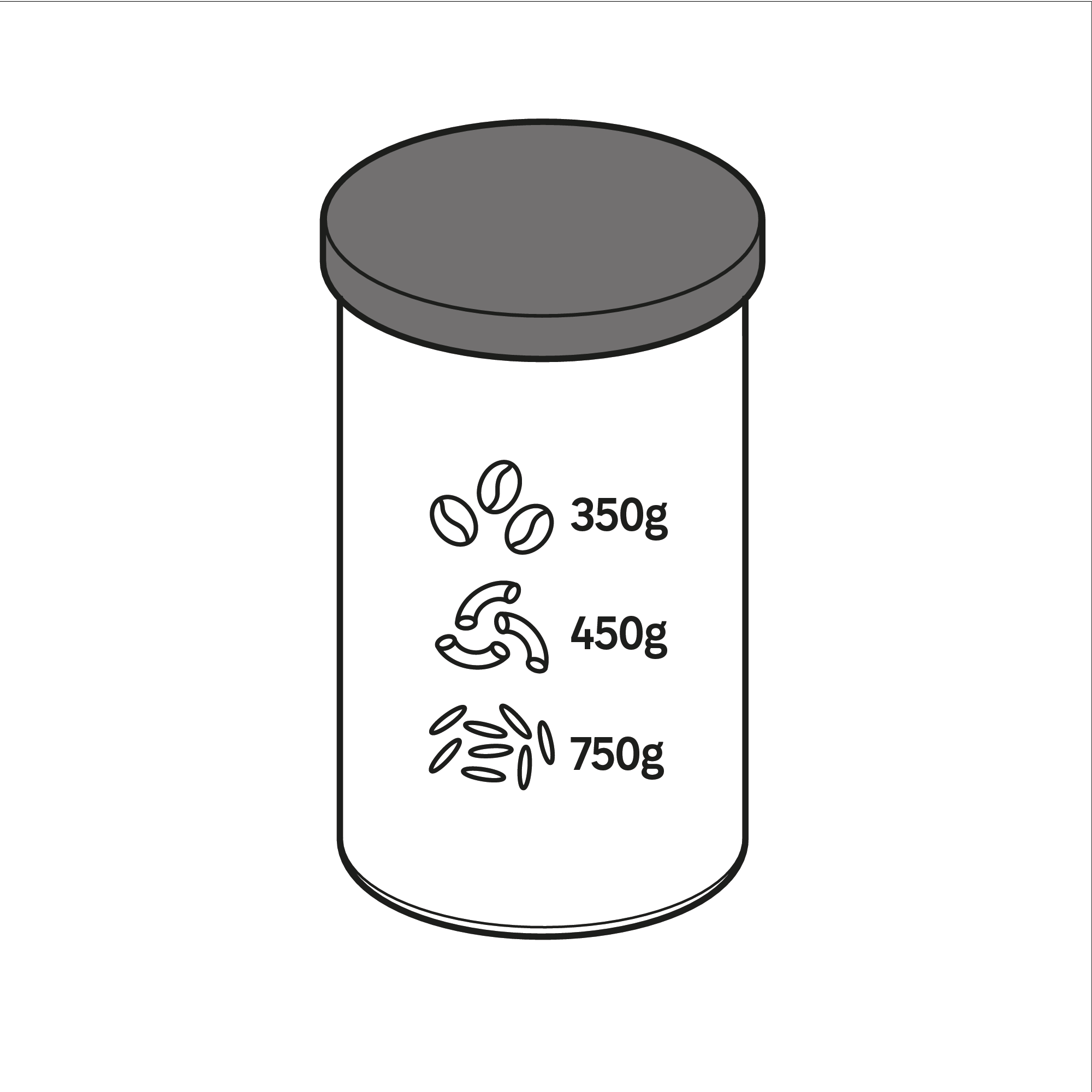 Bocal hermétique en verre et acier inoxydable, 0.86L DELINIA - 7