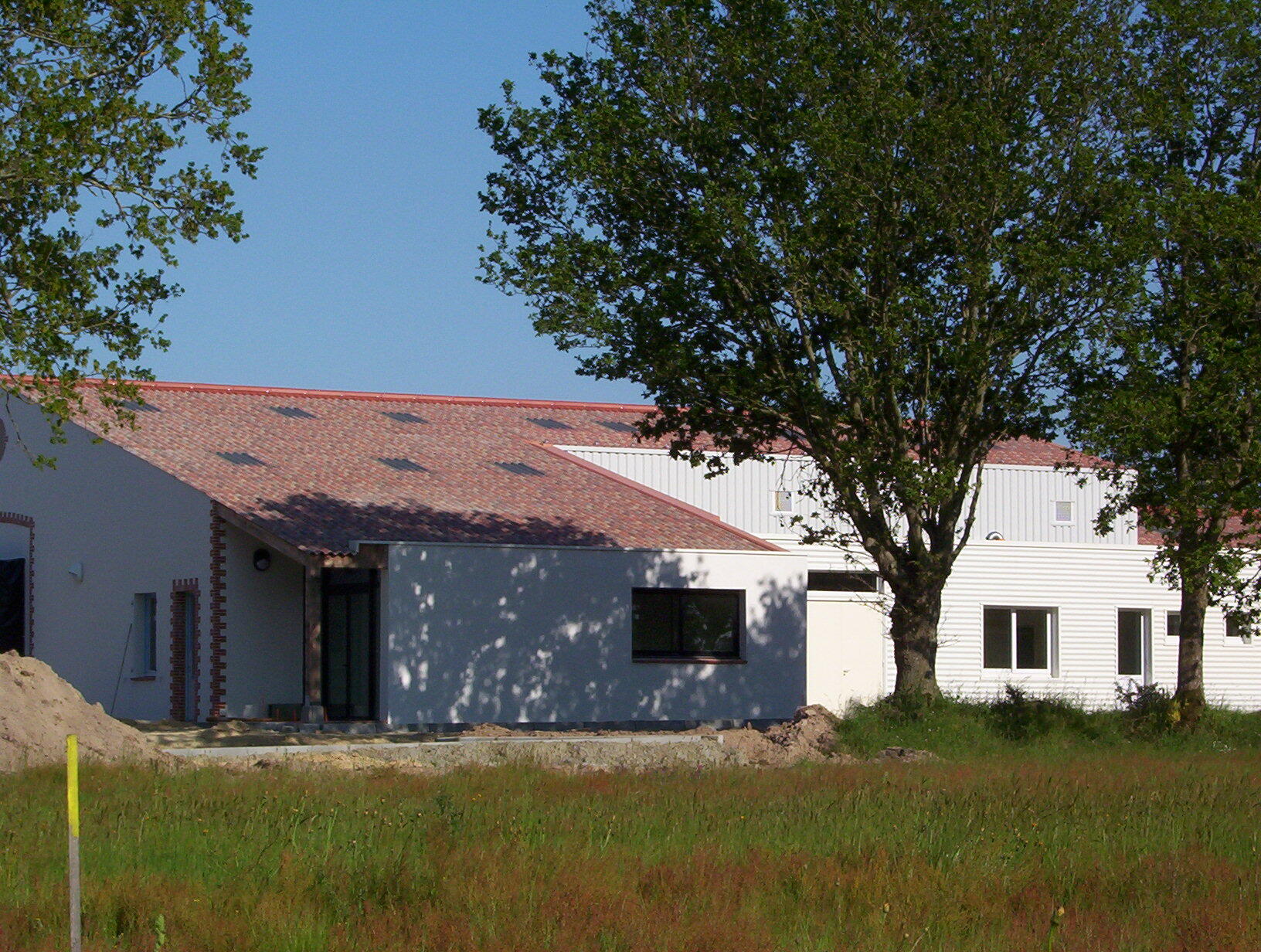 Plaque de toiture fibres ciment Flammée ETERNIT HOME l.0.92 x L.2.5 m, ep.6.5 mm - 5