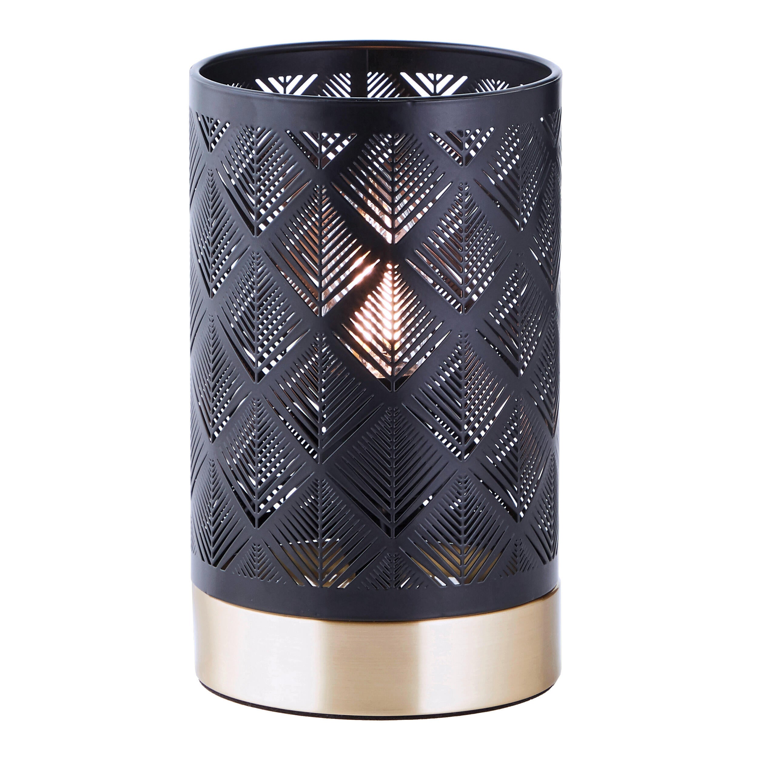 Lámpara de mesa compatible con casquillo E14 Galati INSPIRE con estructura acero negro pantalla negra de acero alimentación a red - 3