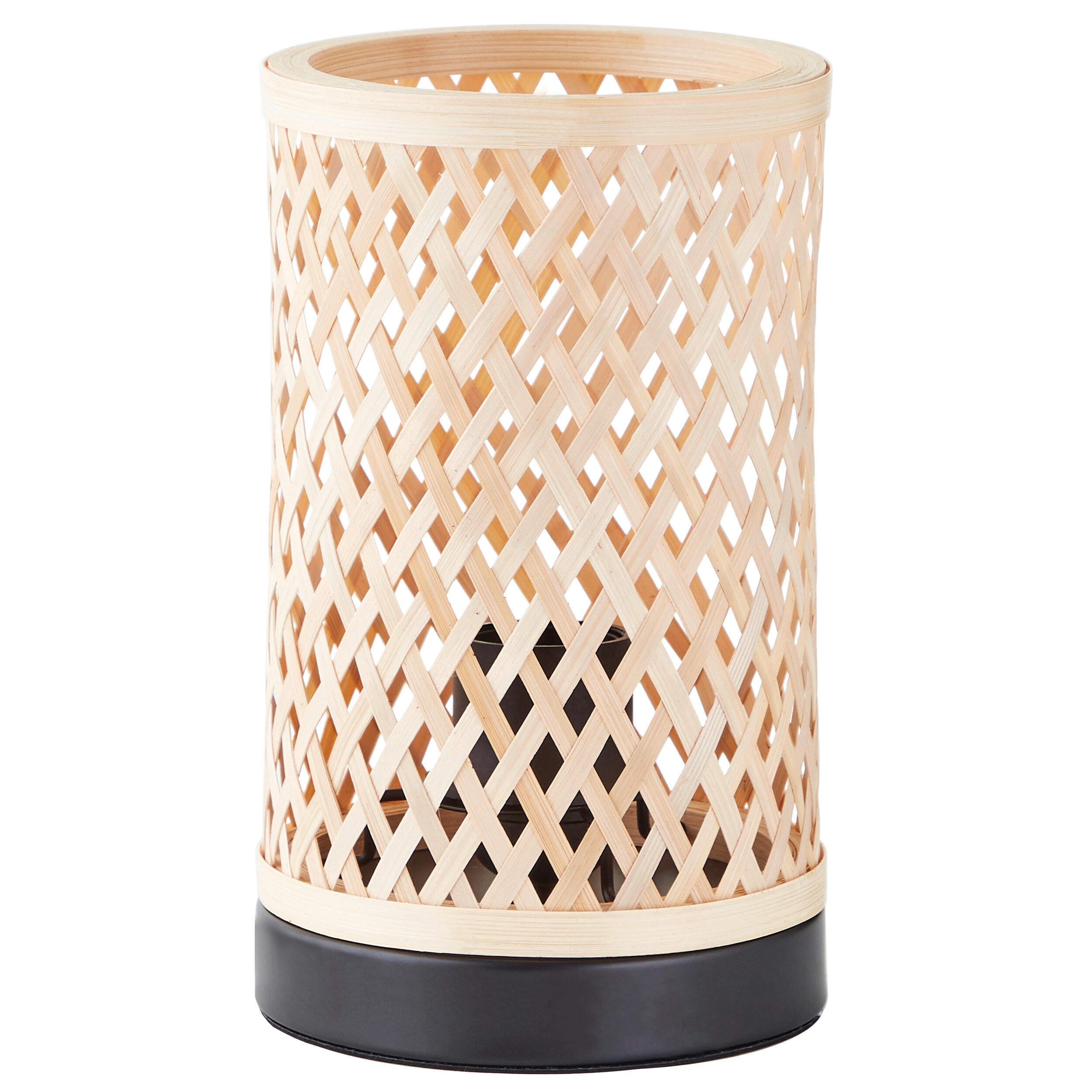 Candeeiro de mesa E27 1 luz bambo preto Inspire Ninon - 24