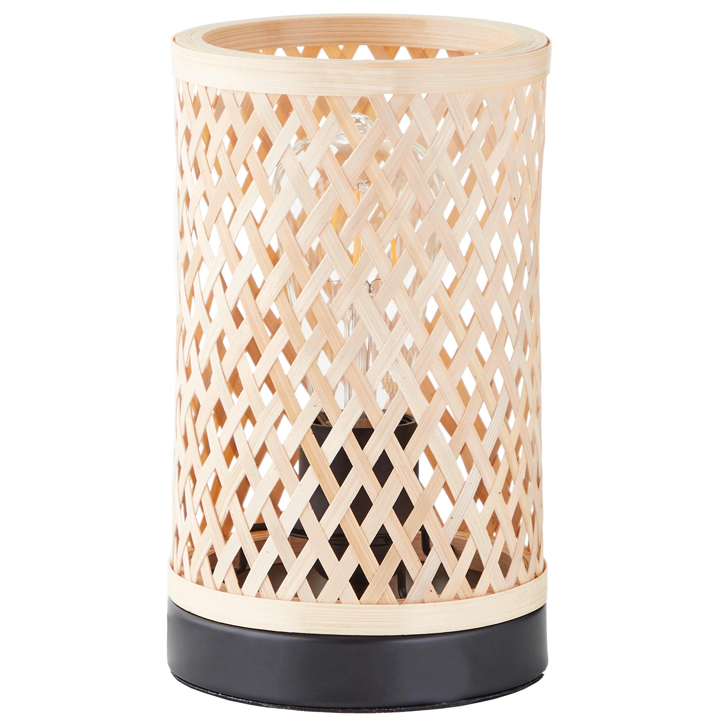 Candeeiro de mesa E27 1 luz bambo preto Inspire Ninon - 2