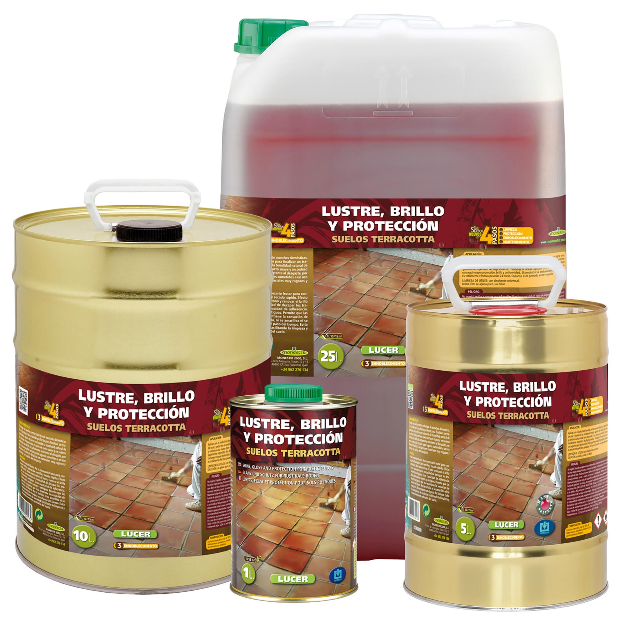 Lucer ennoblecimiento brillo terracota interior MONESTIR 1L - 5