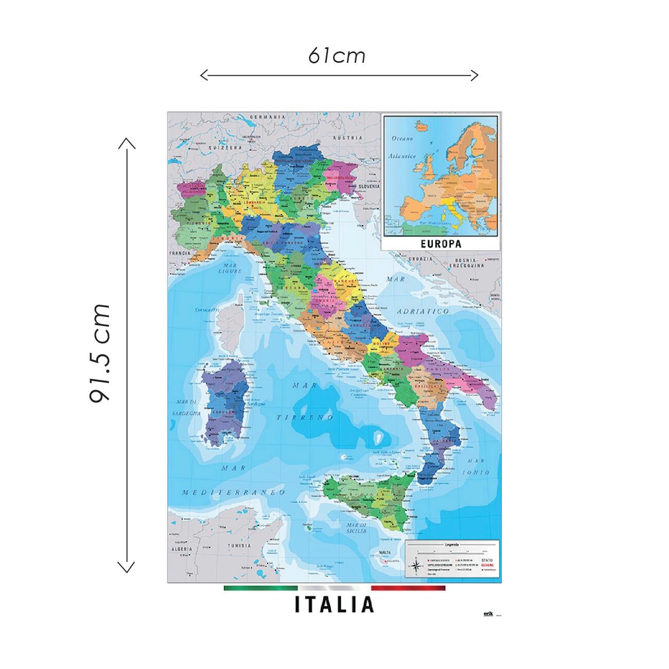 Poster Italy, multicolore 61 x 91.5 cm - 3