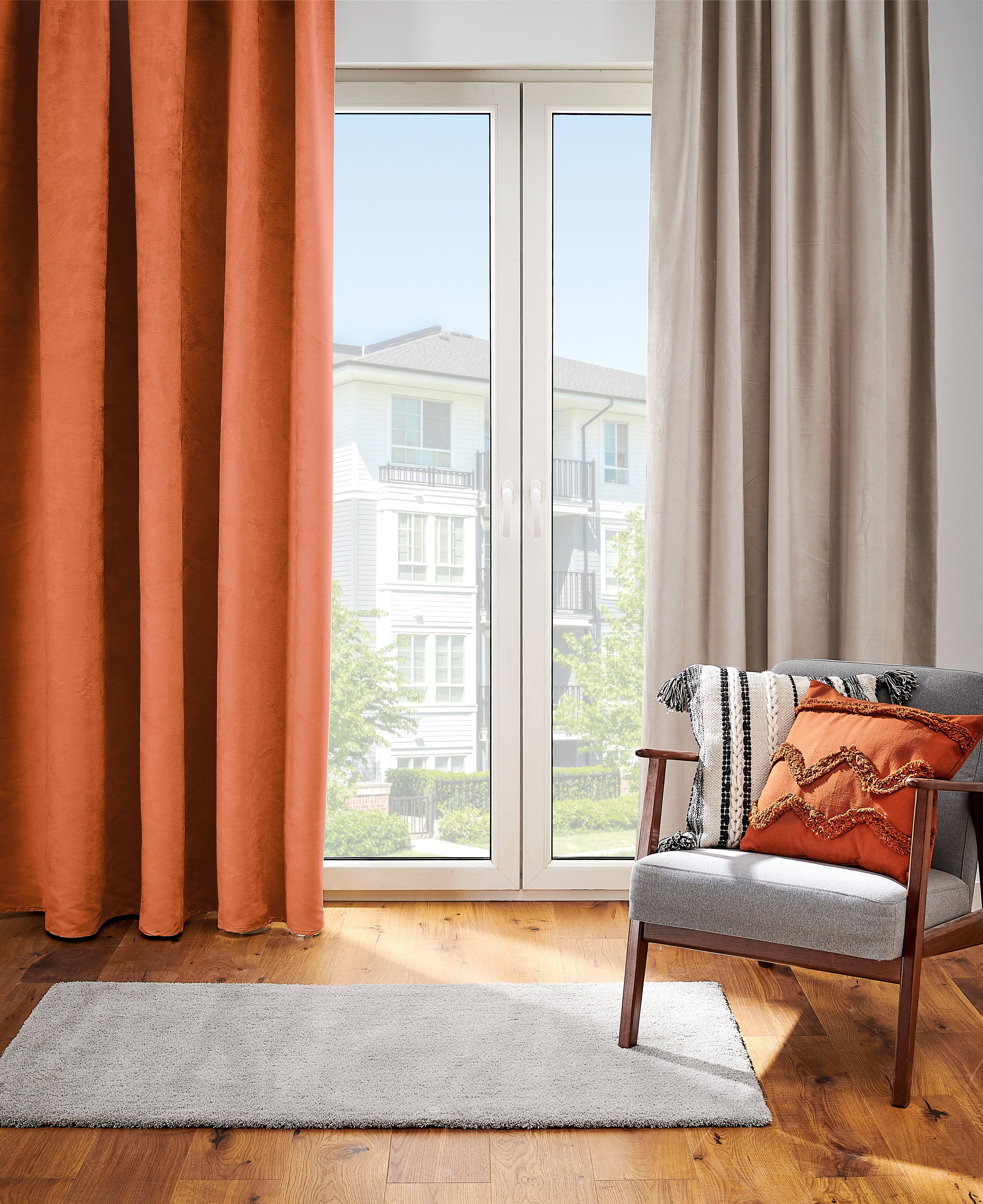 Zasłona zaciemniająca Annalise jasnobeżowa 140 x 280 na taśmie Inspire - 10