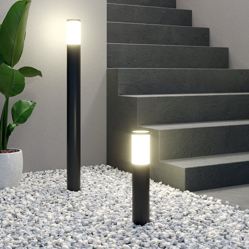 Lampa ogrodowa słupek Travis czarna E27 45 cm IP44 Inspire