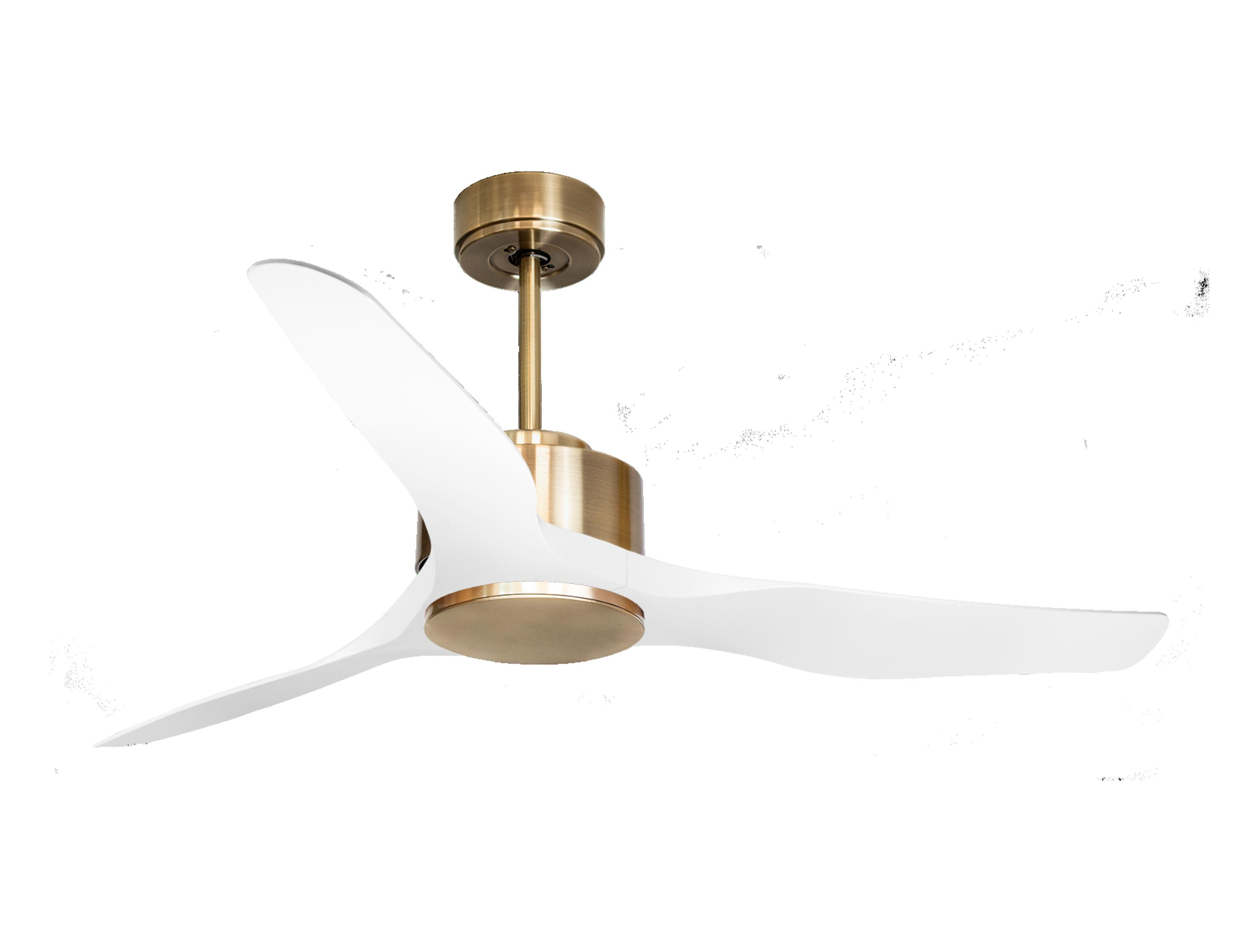 Ventilador de techo sin luz motor dc baza d127 02 15 purline blanco 127 cm