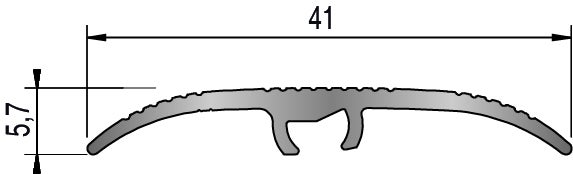 Barre de seuil alu argent à visser, l.4.1 cm x L.270 cm - 3