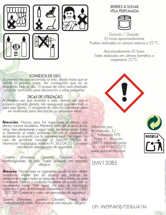 Vela 130GRS  BERRIES/AÇÚCAR - 9