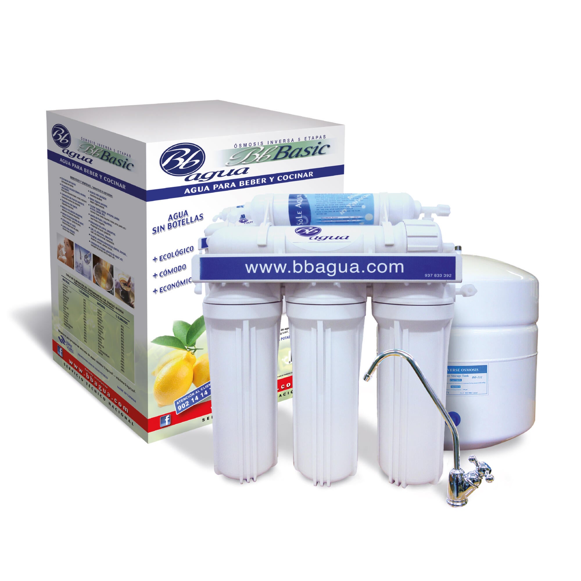 Equipamento de osmósis inversa 5 etapas Bbagua - 4
