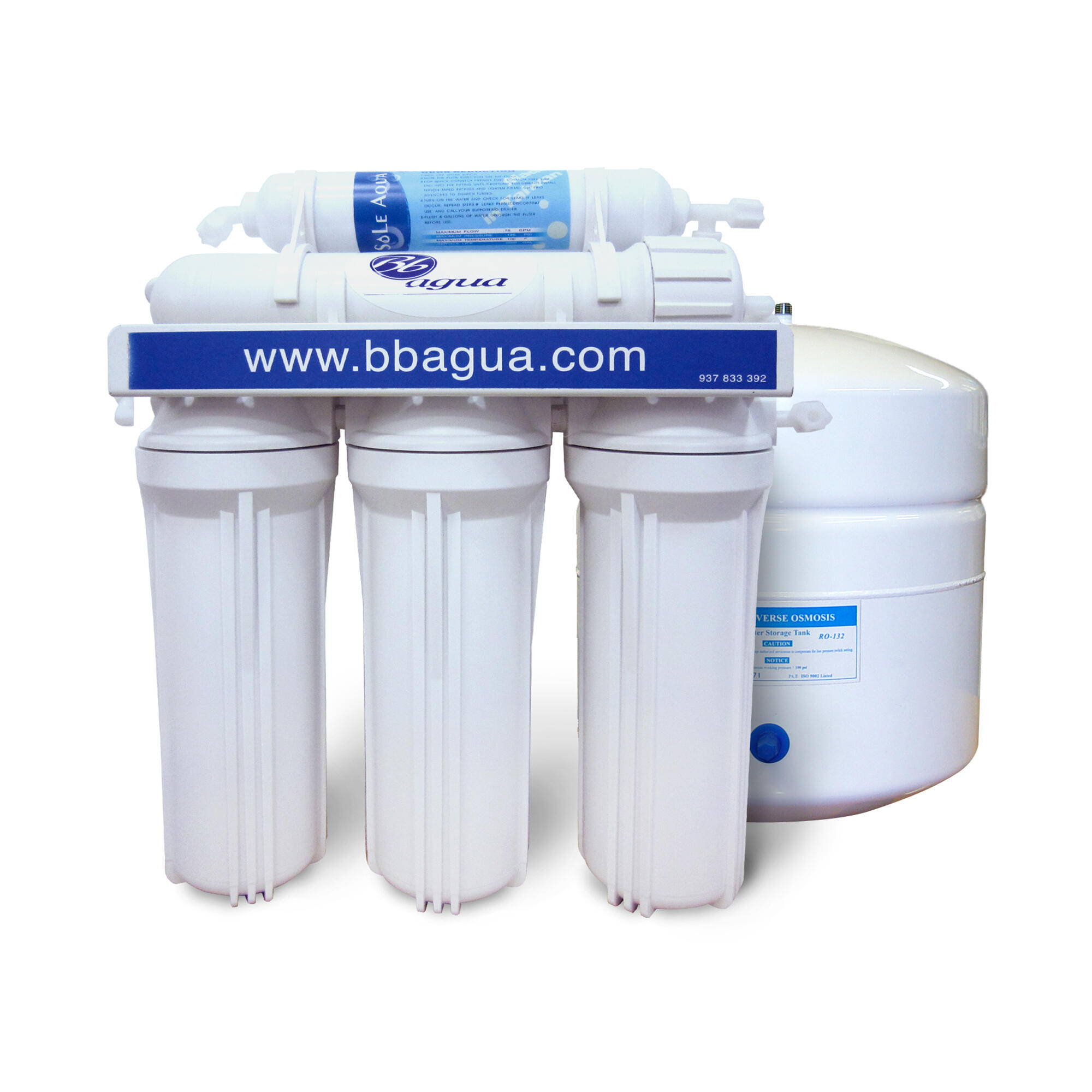 Equipamento de osmósis inversa 5 etapas Bbagua - 3