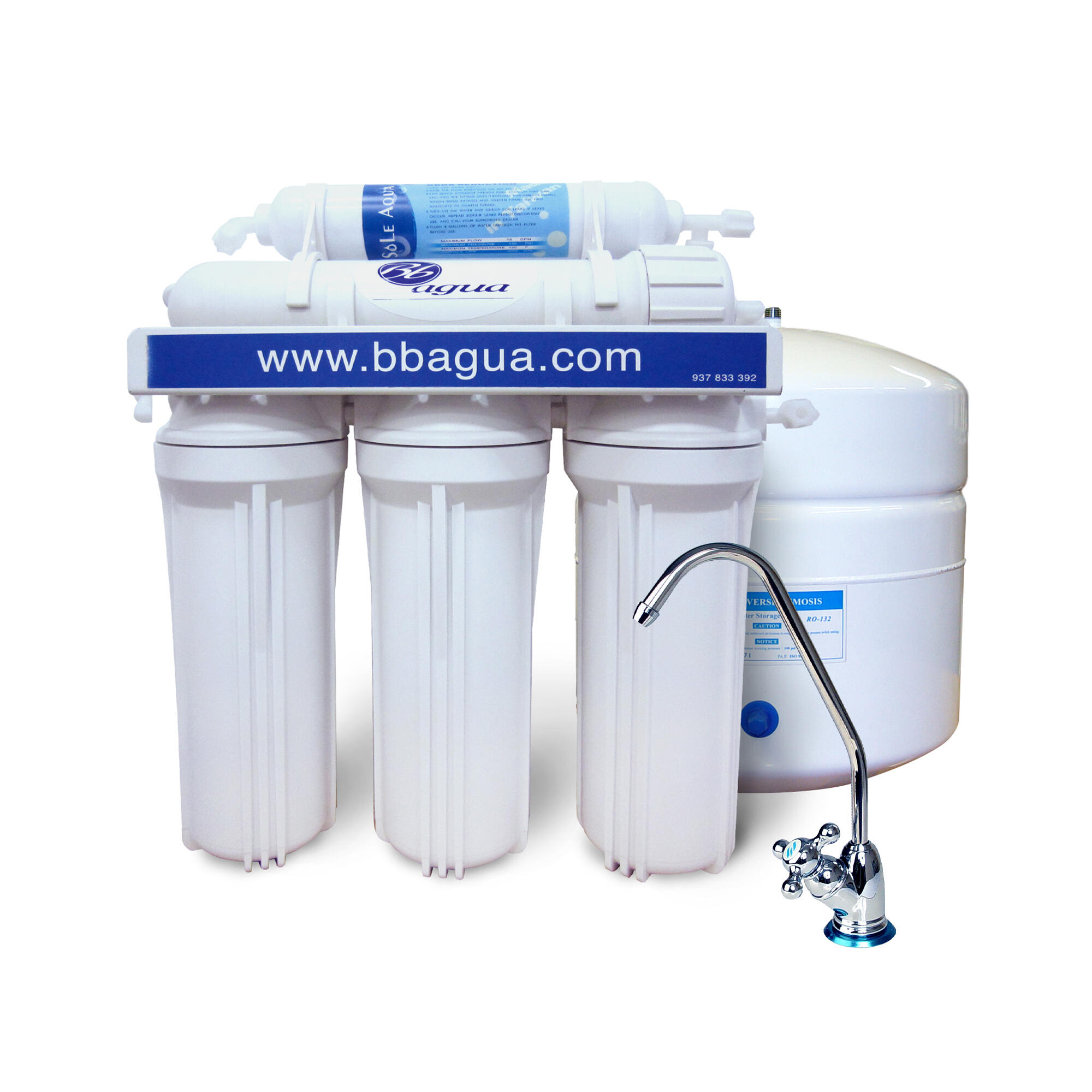 Equipamento de osmósis inversa 5 etapas Bbagua - 2