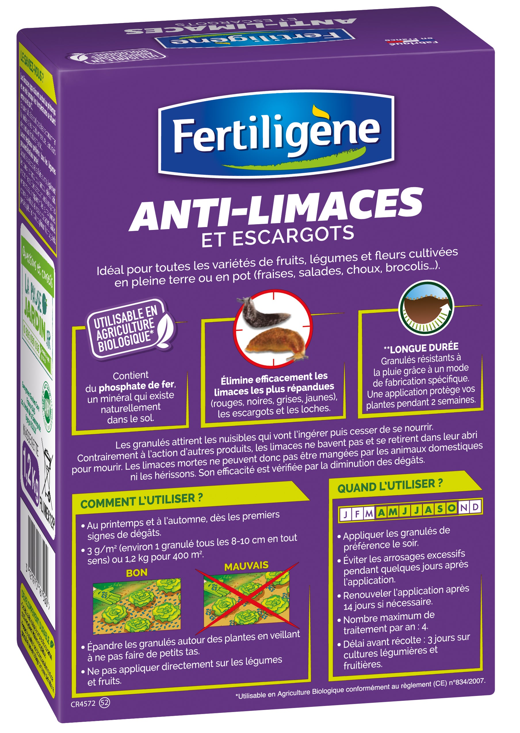 Insecticide granule rampants FERTILIGENE, 1 kg - 2
