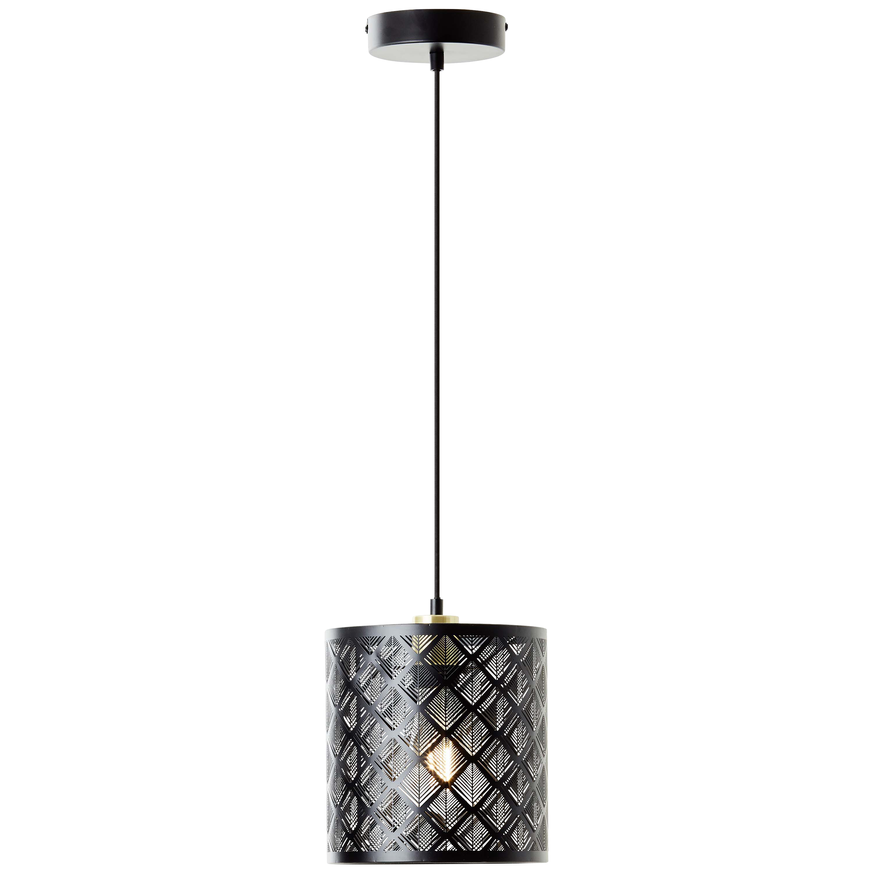 Lampa wisząca Galati czarna E27 szer. 20 cm Inspire - 16