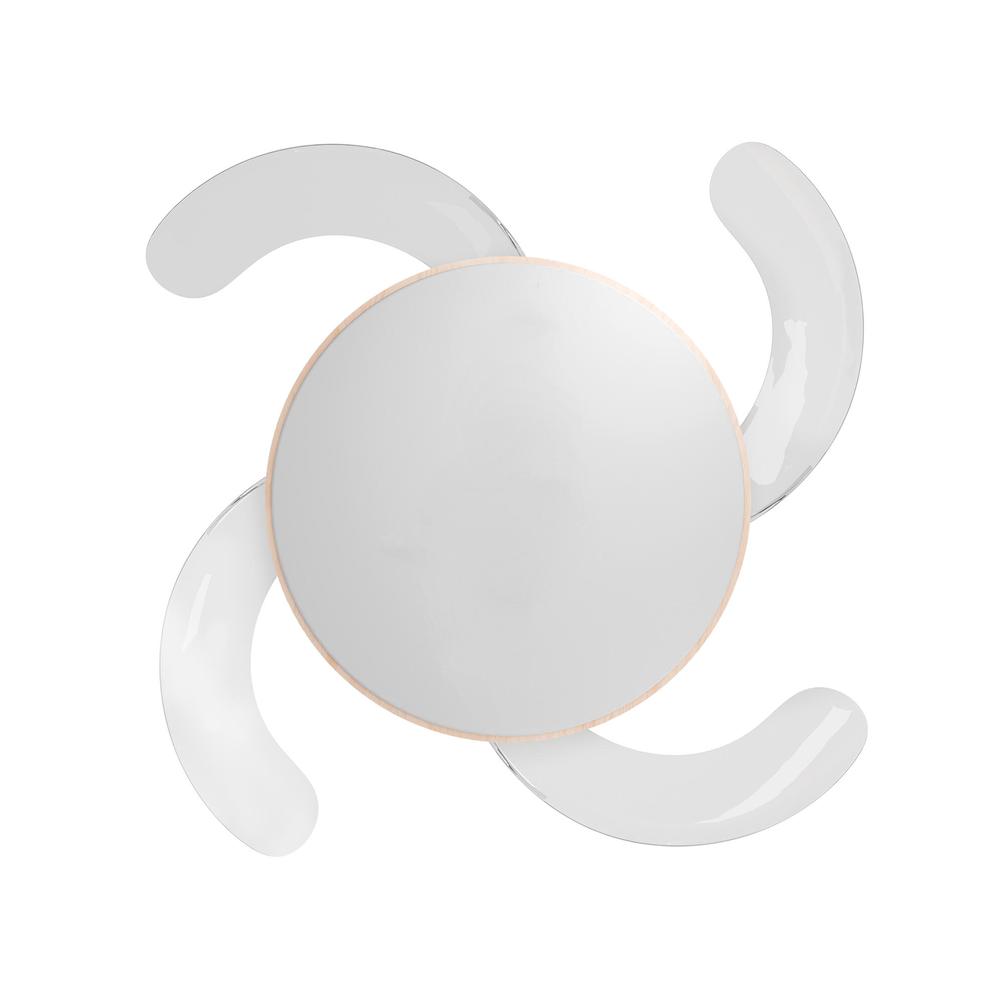 Ventilador de techo con luz retráctil silencioso DC Arte Confort Alma negro 107 cm - 4