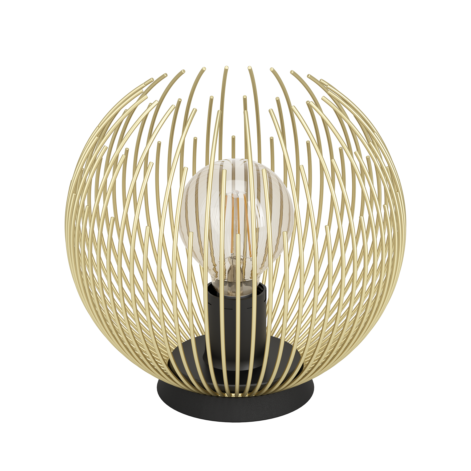 Lámpara de mesa venezuela 1 luces e27 23.5 cm amarilla