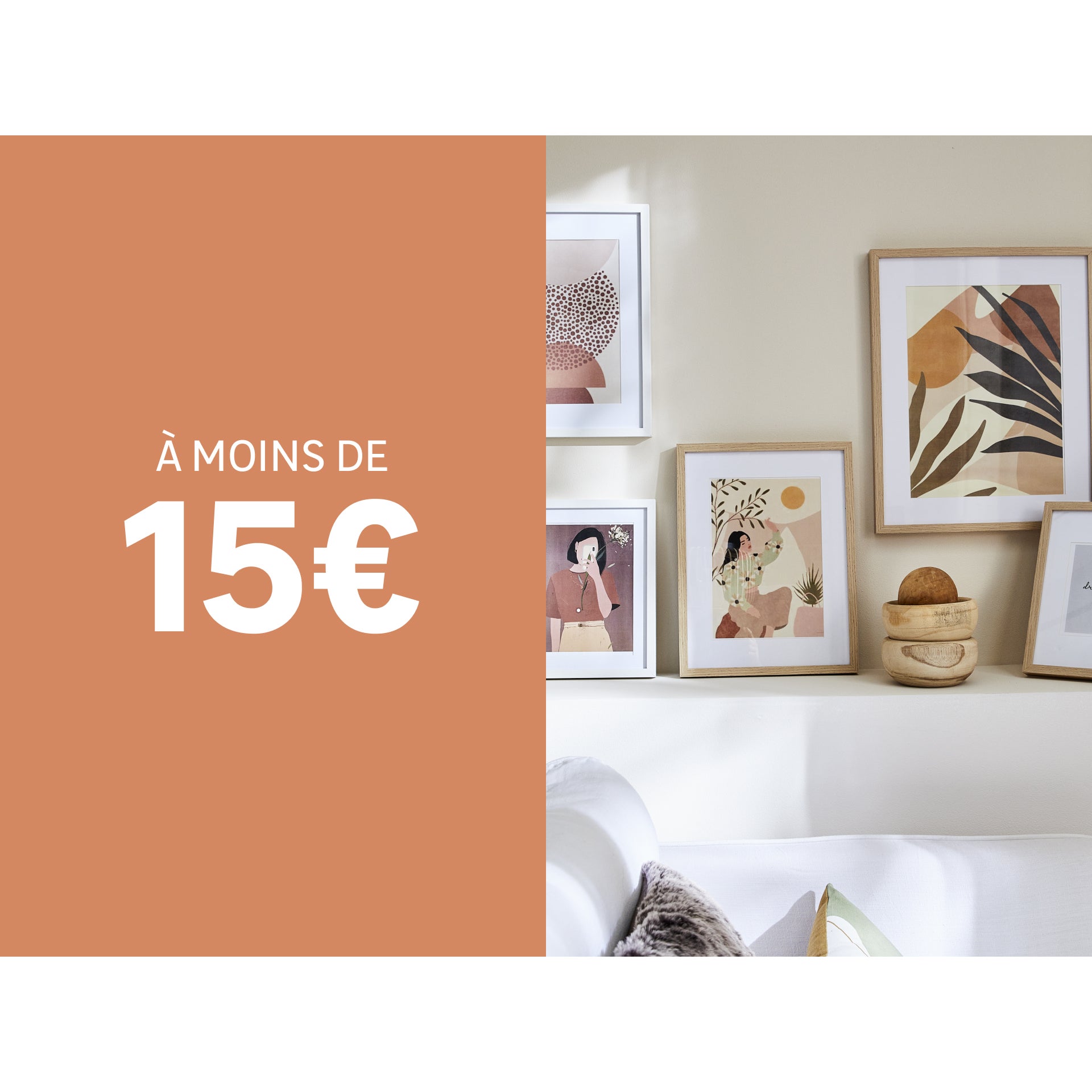 bomoe Multi cadre photo mural 50x70cm – Avec passepartout – Cadre  decoration murale en bois & plastique 