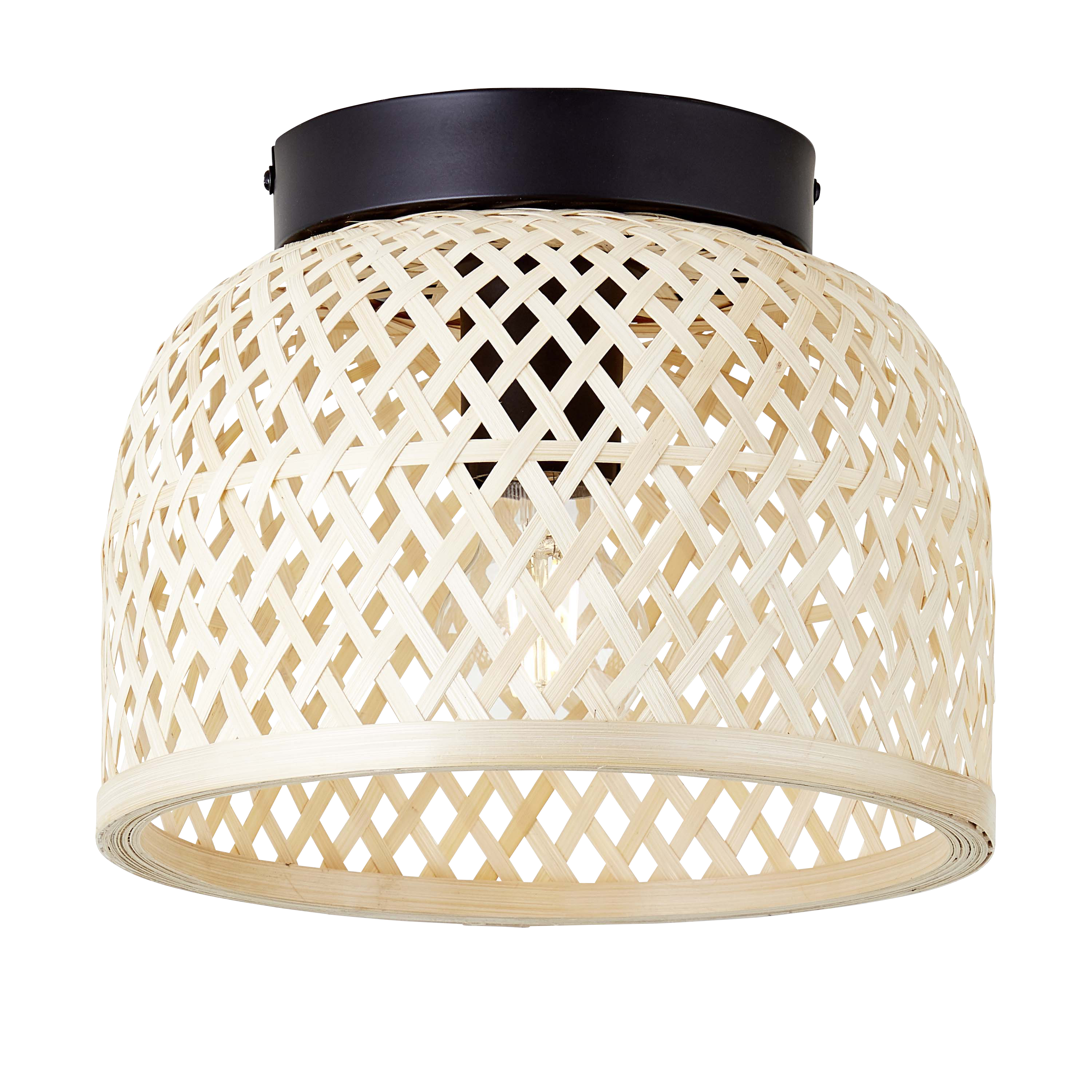 Lampa sufitowa Ninon czarna bambus E27 Inspire - 12