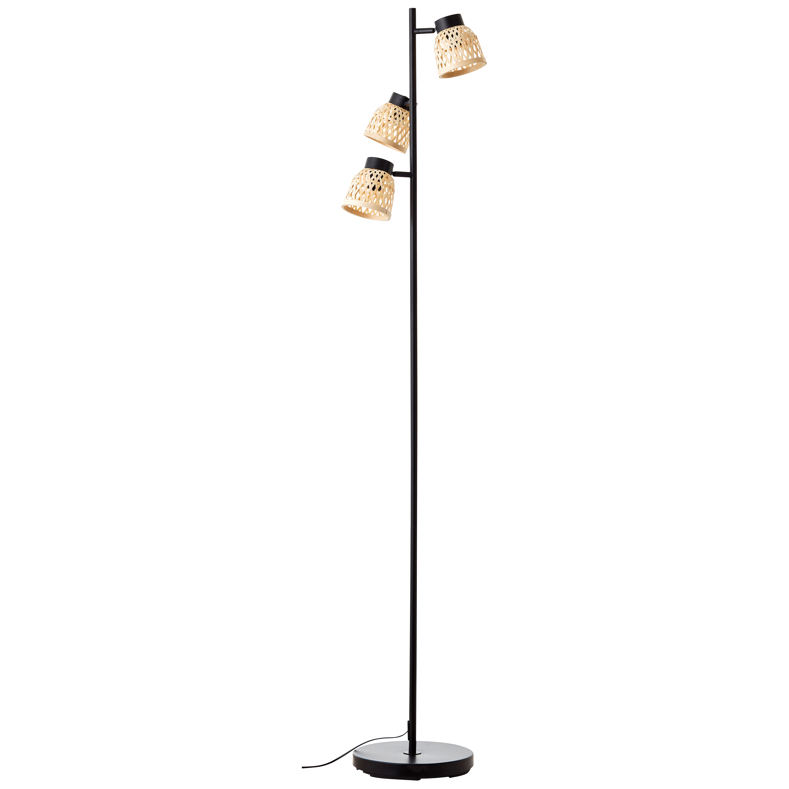 Lampa podłogowa Ninon czarna bambus E14 Inspire - 18