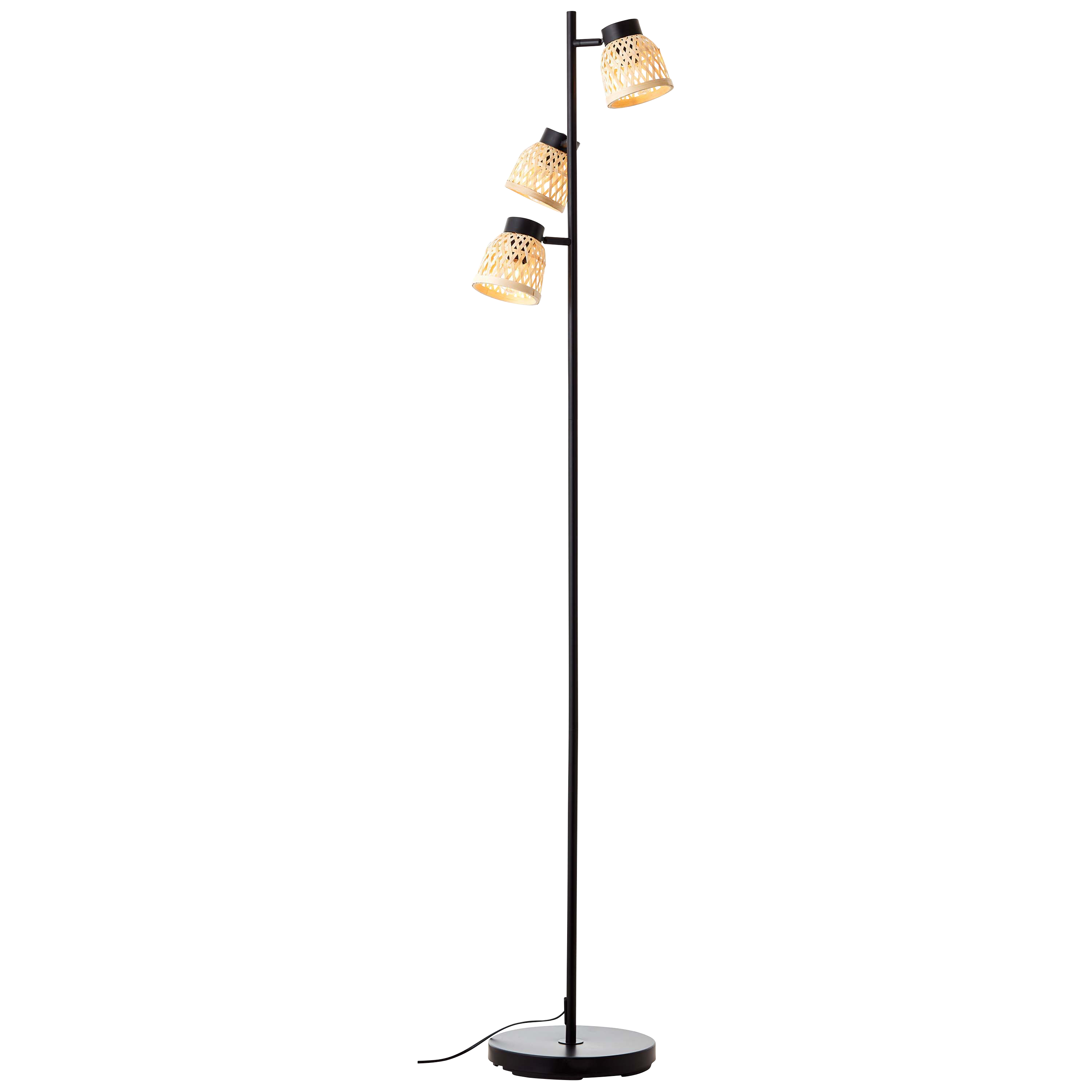 Lampa podłogowa Ninon czarna bambus E14 Inspire - 17