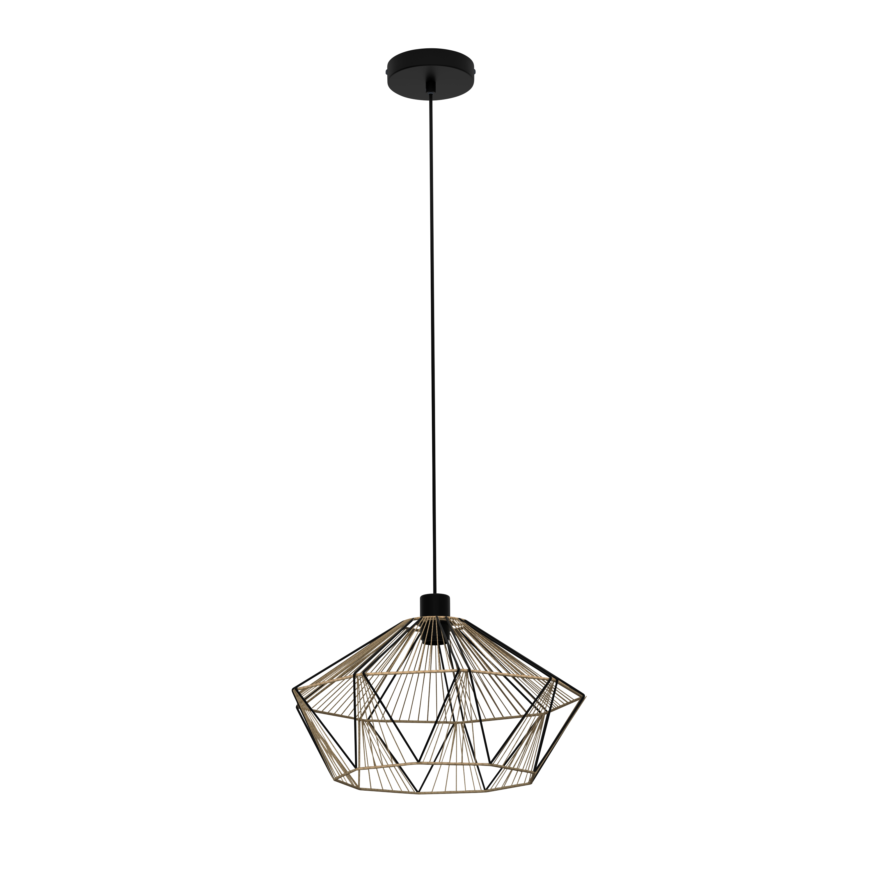 Lampa wisząca Pyros czarna E27 szer. 45 cm Inspire - 12