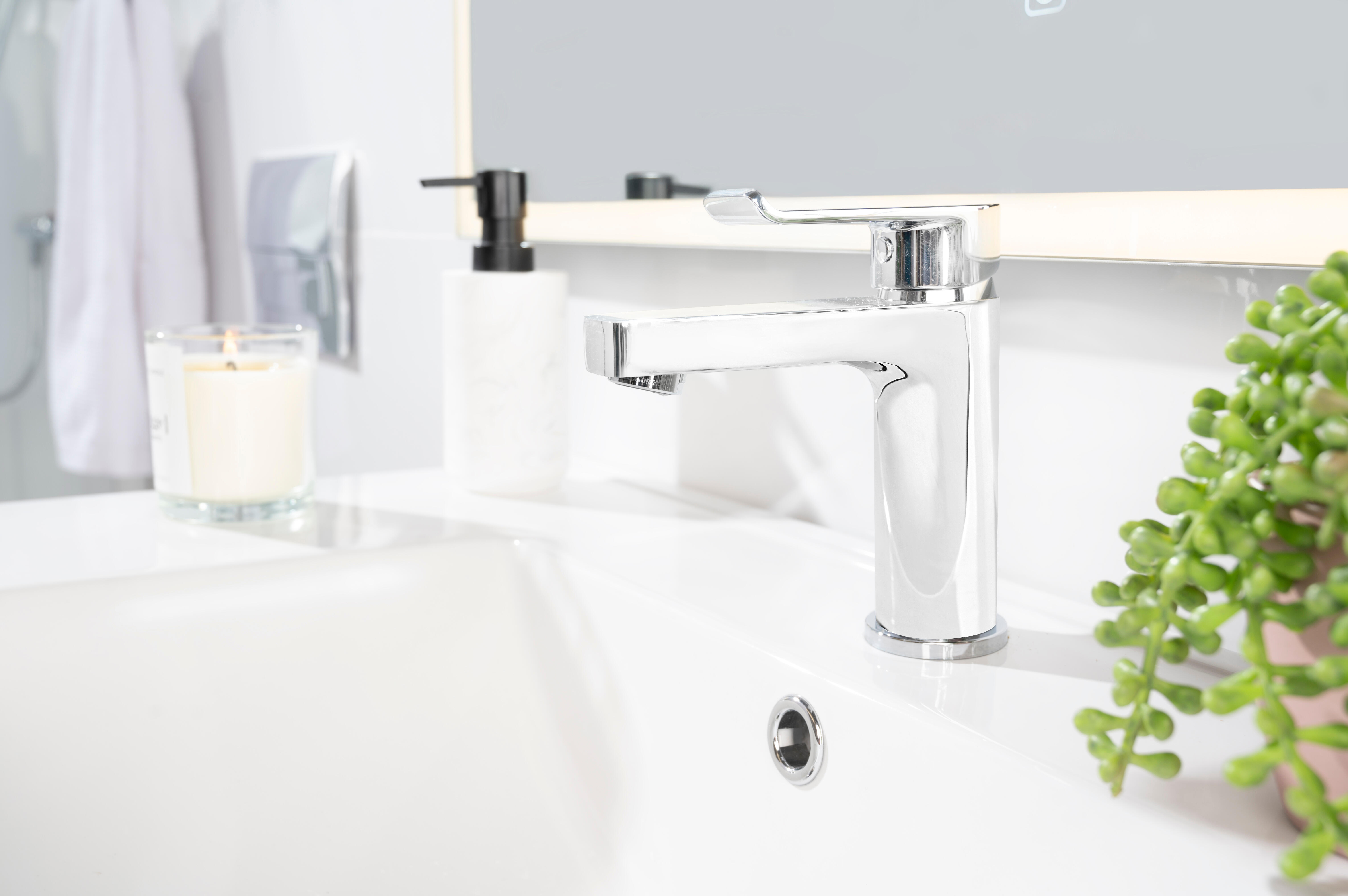 Grifo de lavabo STROHM TEKA Ethika monomando cromo brillo. Antical. Latón - 7