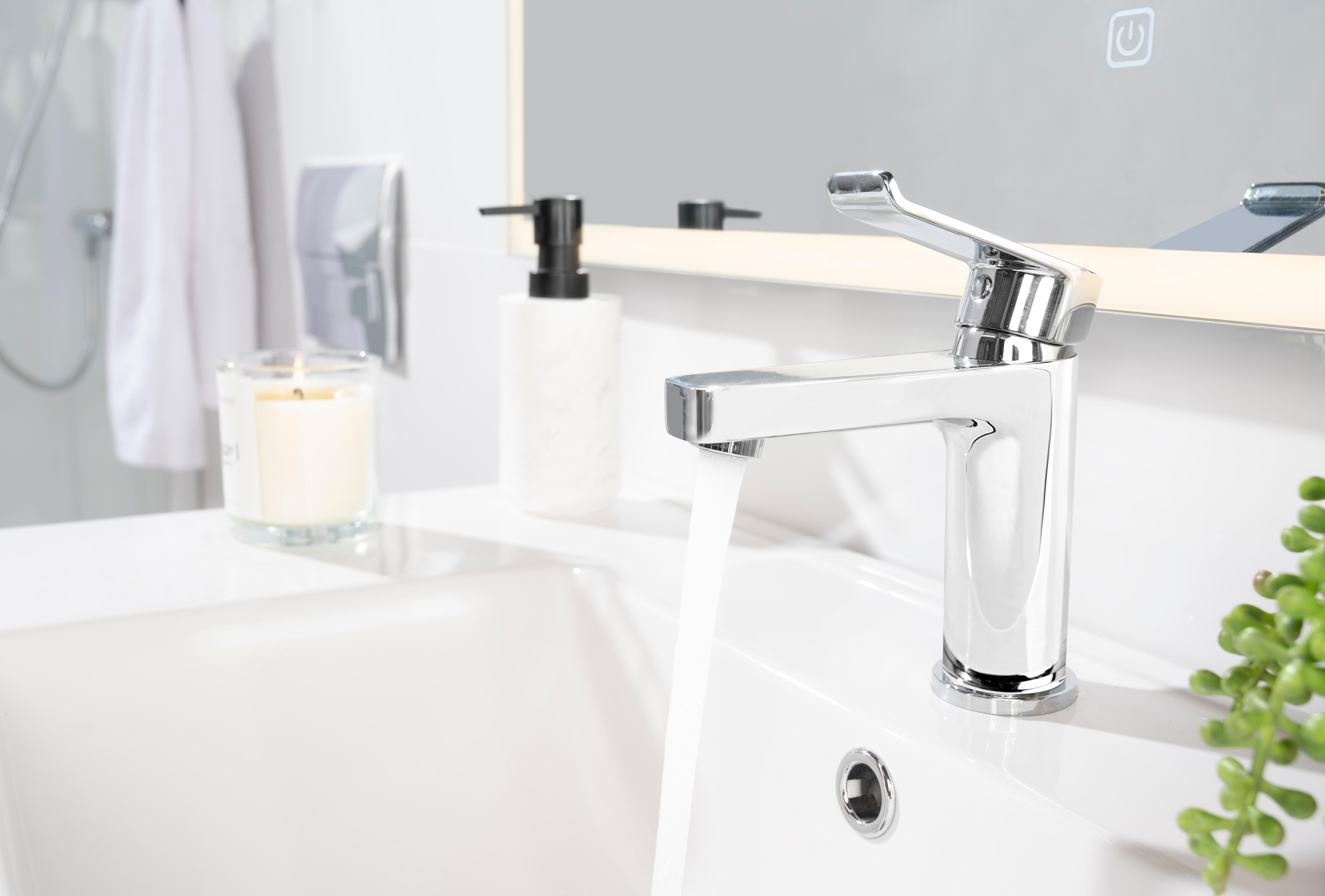 Grifo de lavabo STROHM TEKA Ethika monomando cromo brillo. Antical. Latón - 4