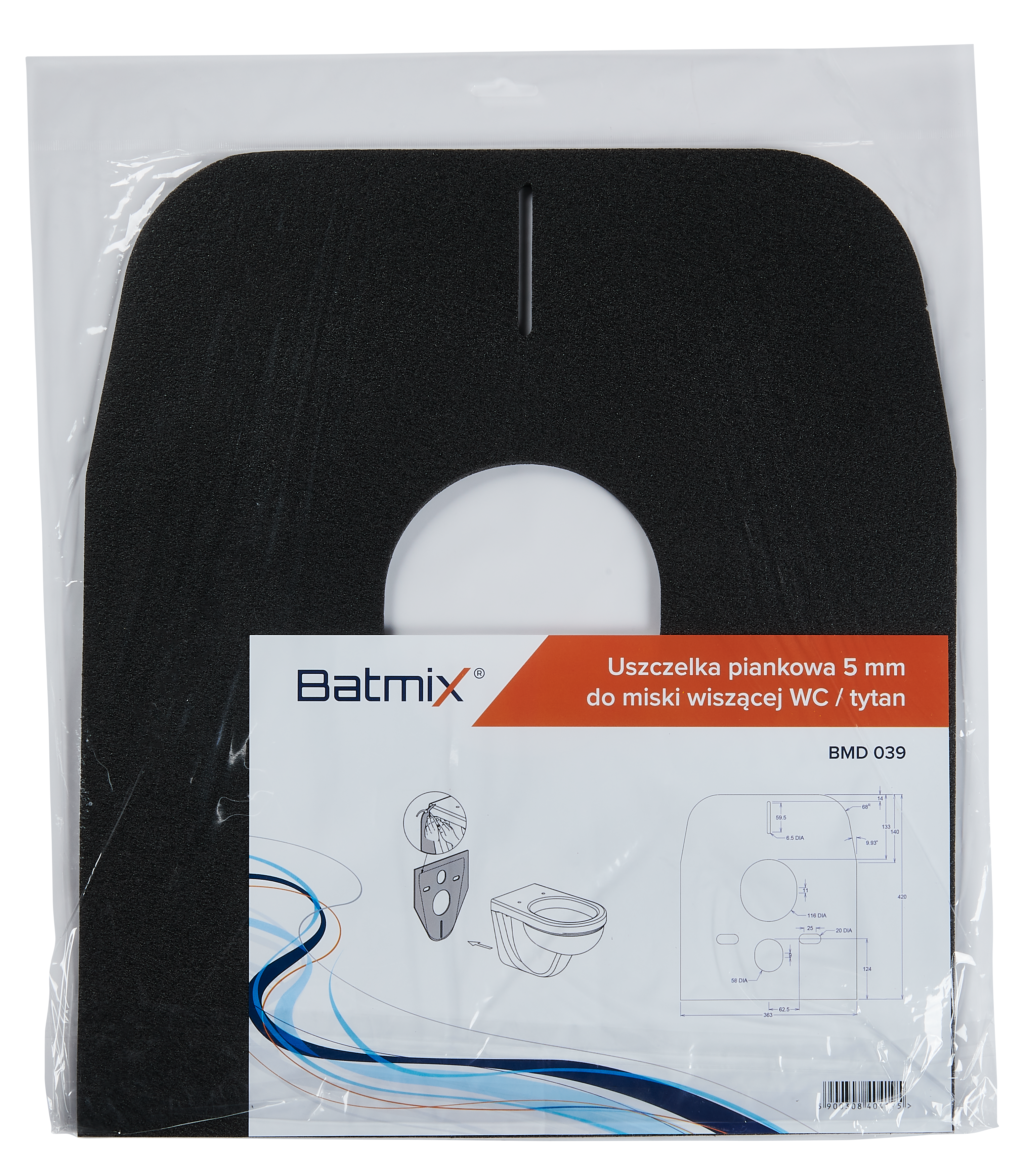 Podkładka pod miskę WC Batmix - 2