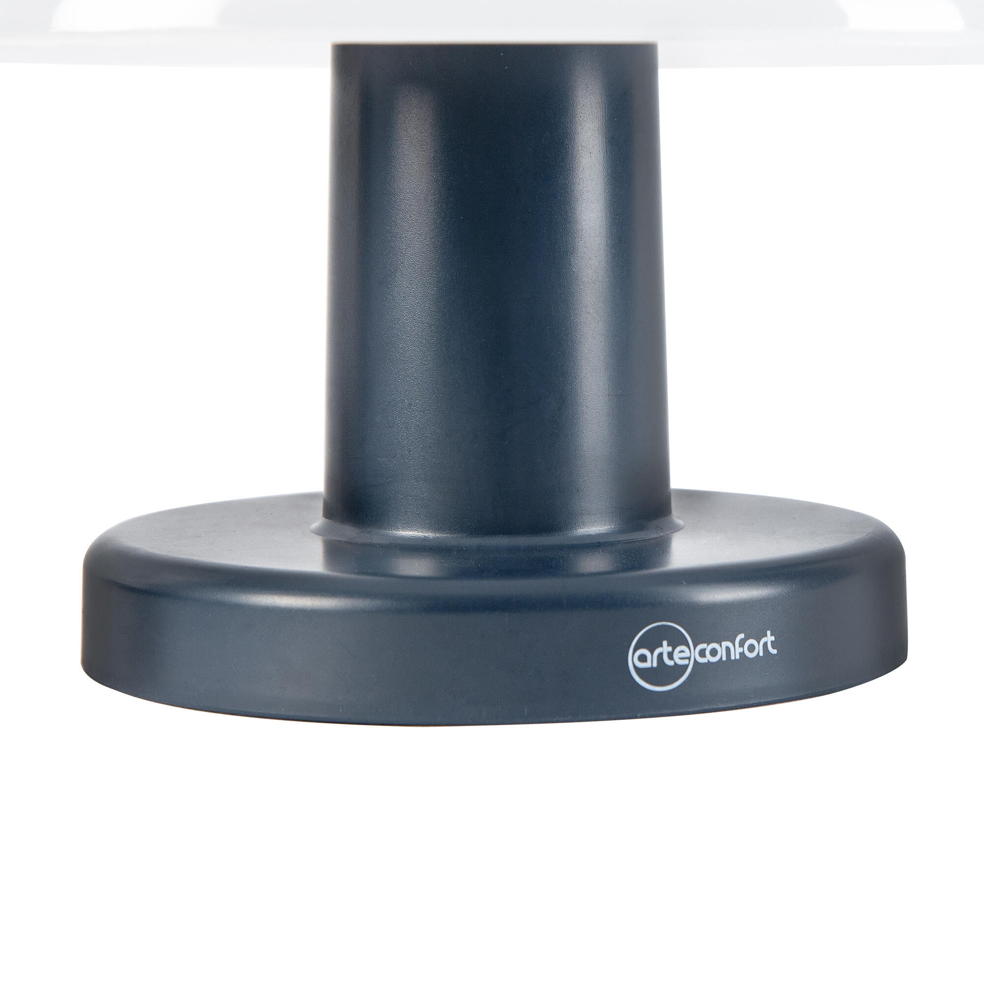 Lámpara de mesa solar sin cables gris/plata de exterior con sensor crepuscular luz LED intensidad regulable Mara IP54 y 8hrs autonomía - 7